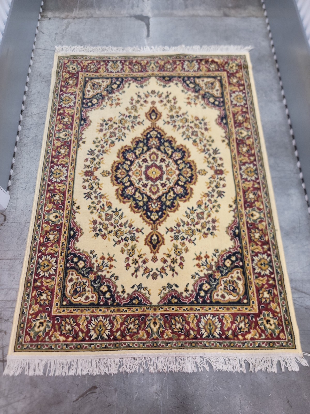Belgium Power Loomed Rug 5 x 7 Heriz Pattern Vintage Carpet by NOVA