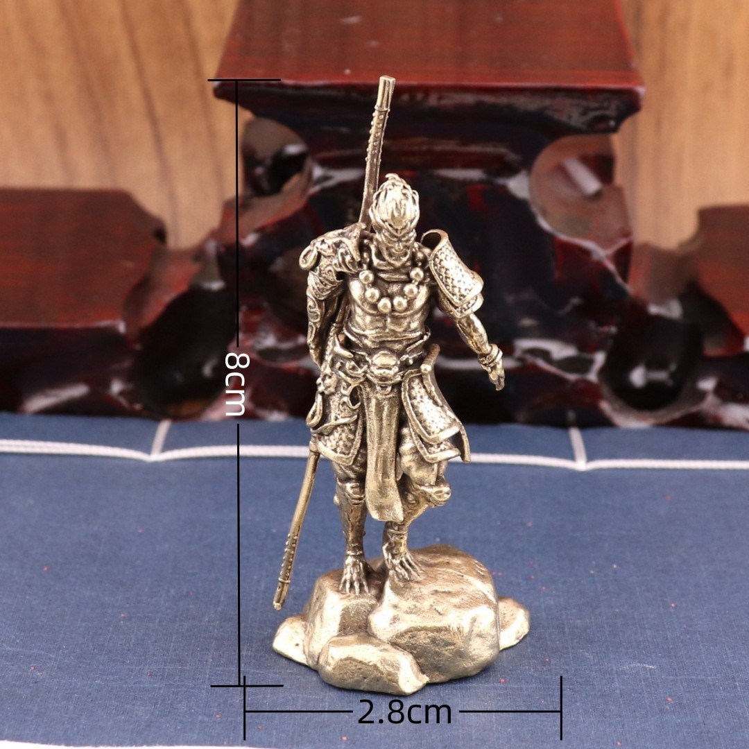 Brass anime model Sun Wukong figurine statue