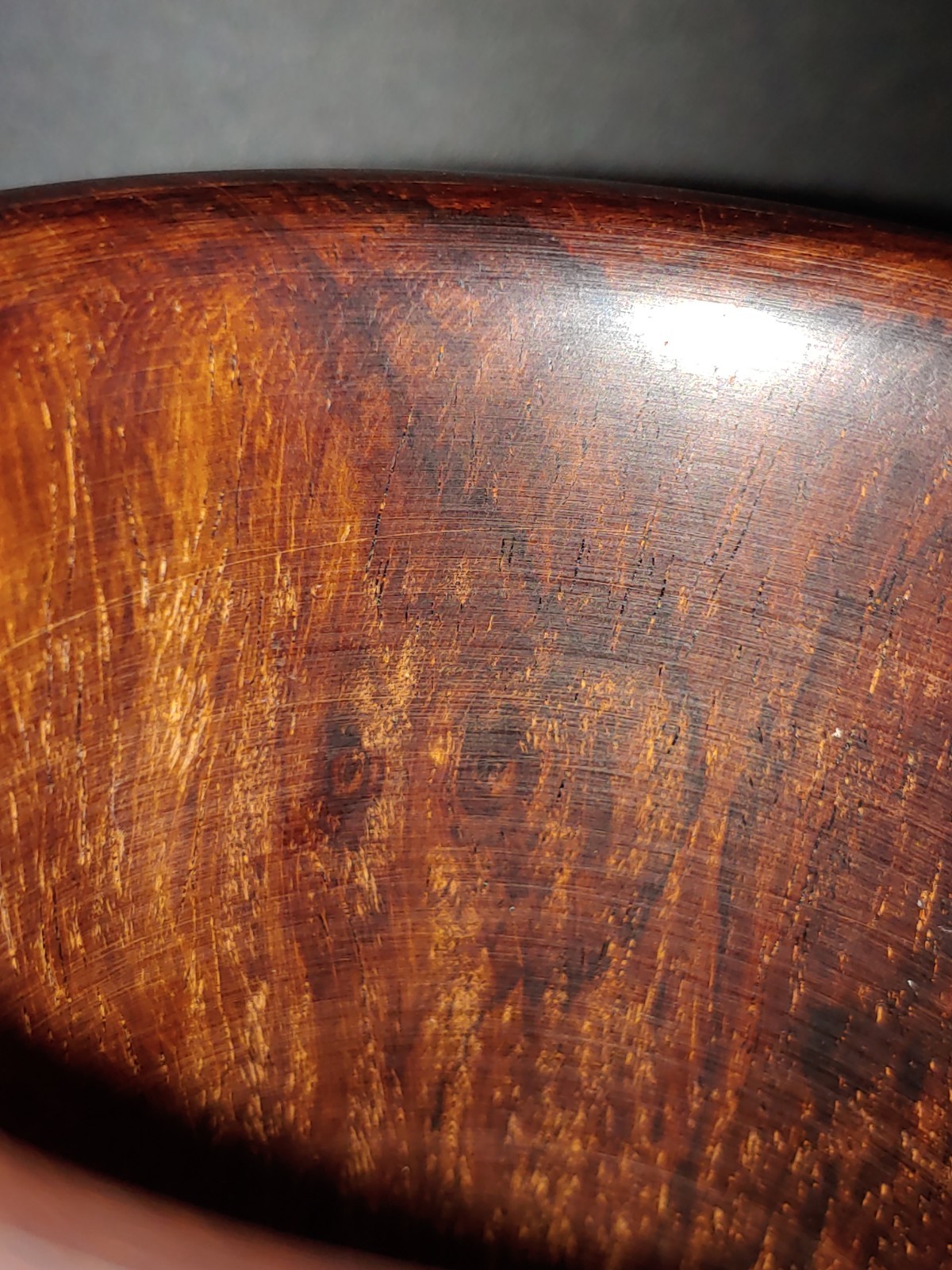 满鬼脸鬼眼纹 大红酸枝木笔筒 Chinesse Ghost Face Eye Texture Red Suanzhi Wood Hongmu Brush Pot