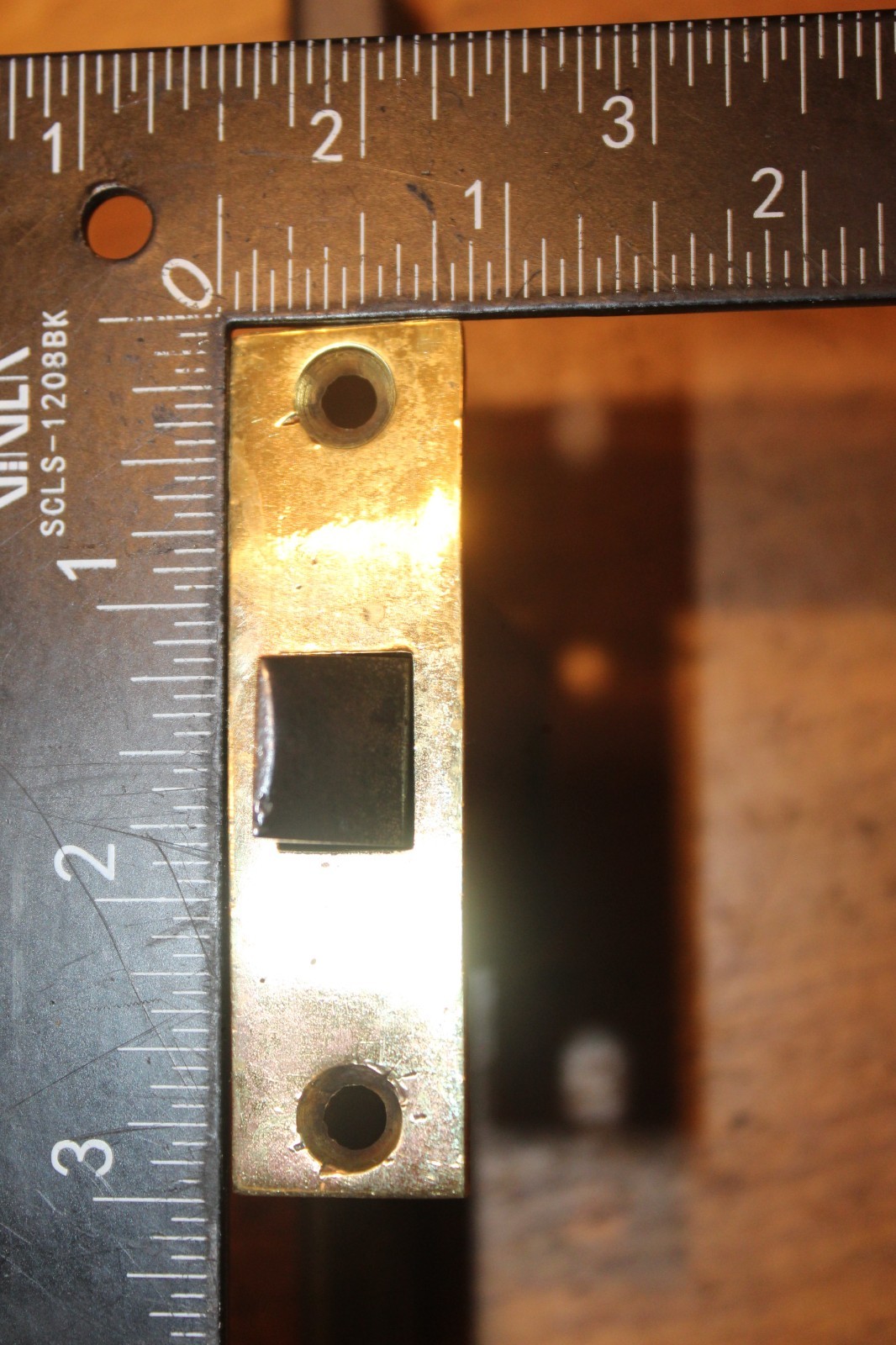Antique Small Cast Iron Passage Mortise Excellent Restored Condition R-80