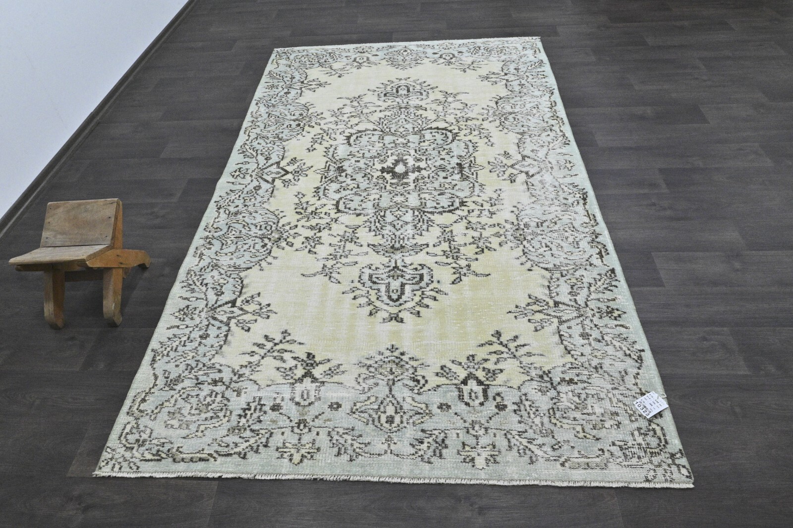 Oushak Turkish Vintage Rug 5×9 Kilim Rug Anatolian Handmade Boho Decor BEIGE