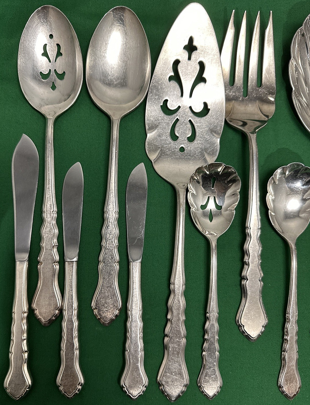 15 Pc CENTENNIAL Silverplated SERVING PIECES – DOUBLE HOSTESS SET 1847 Rogers