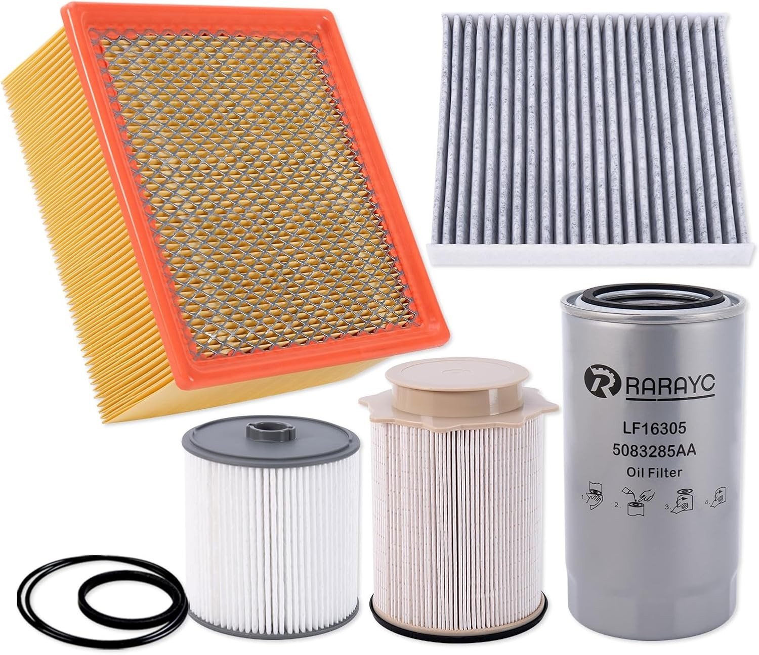 6.7L Cummins Fuel Filter Kit for 2019-2024 Ram Turbo Diesel Engines 68157291AA 6