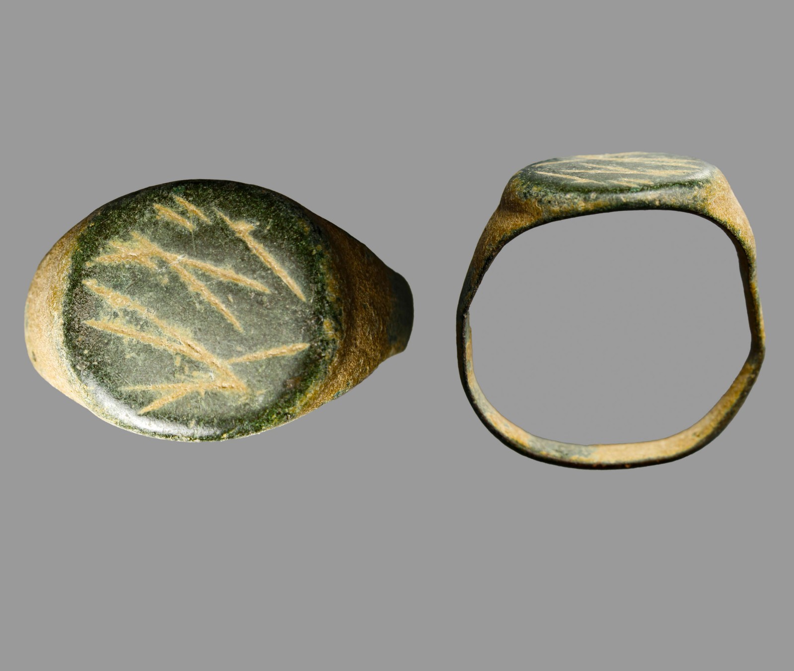 Ancient Near Eastern Bronze Talismanic Occult Magic Ring 1000BC Guaranteed