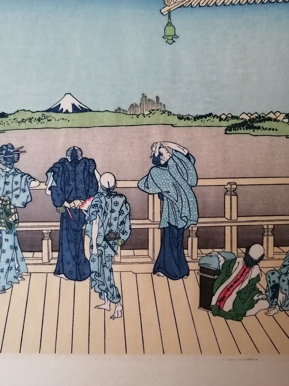 Hokusai 36 Views of Mt Fuji Sazaido Temple Woodblock Print Reprint Ukiyo-e