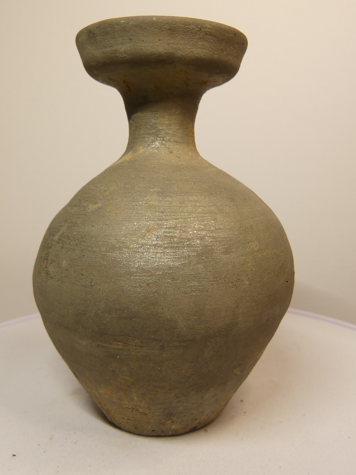 Ancient Chinese Song Dynasty 4″ Tall Glazed Pottery Bottle/Vase. c. 960-1279 AD