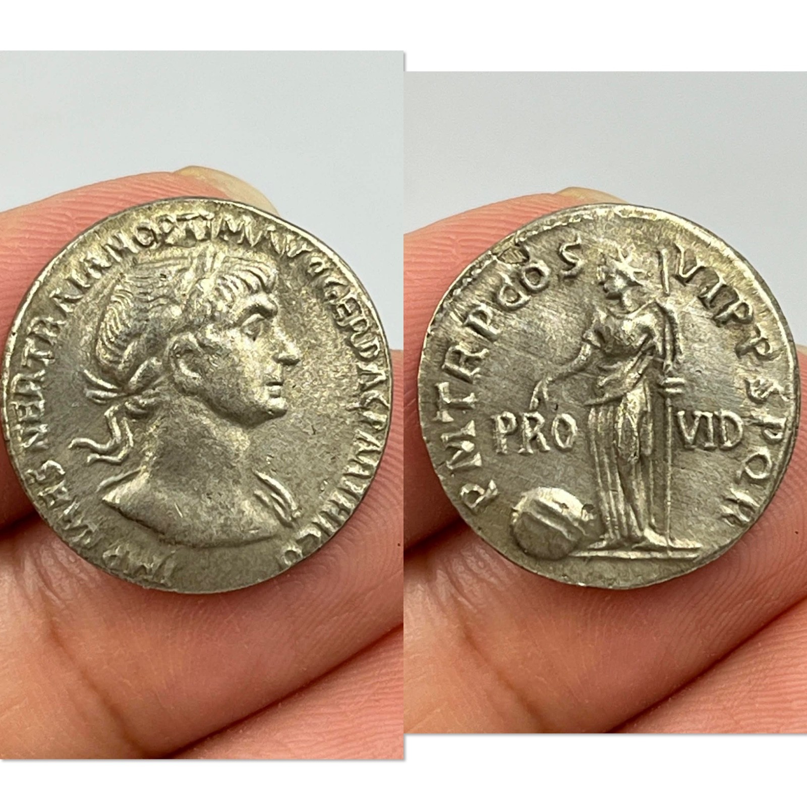 Unique Authentic Ancient Roman Greek Silver Tetradrachm Coin Ca. 454-404 BC