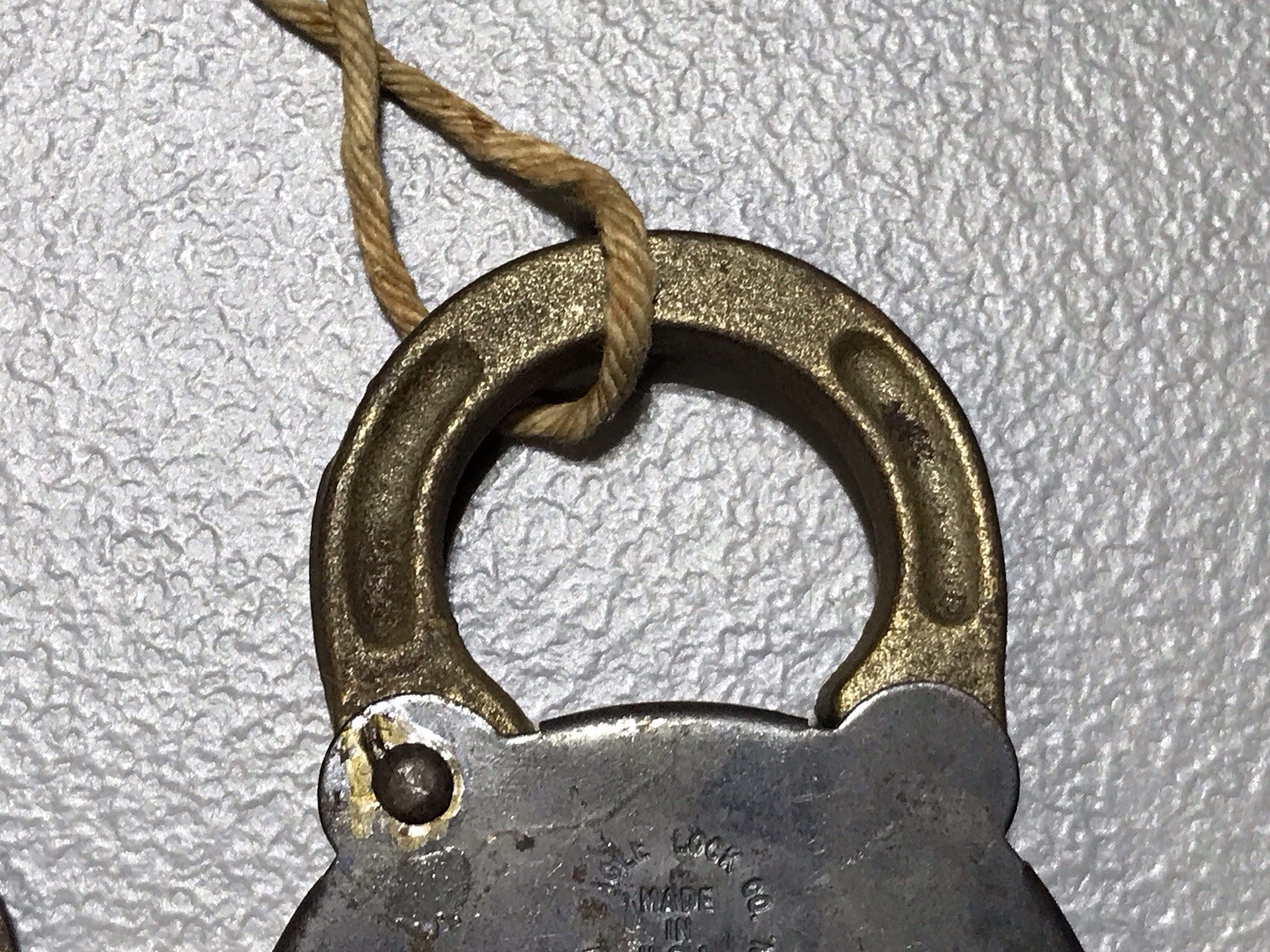 VTG Antique EAGLE Double Locking Padlock USA Made Terryville Conn. Genuine