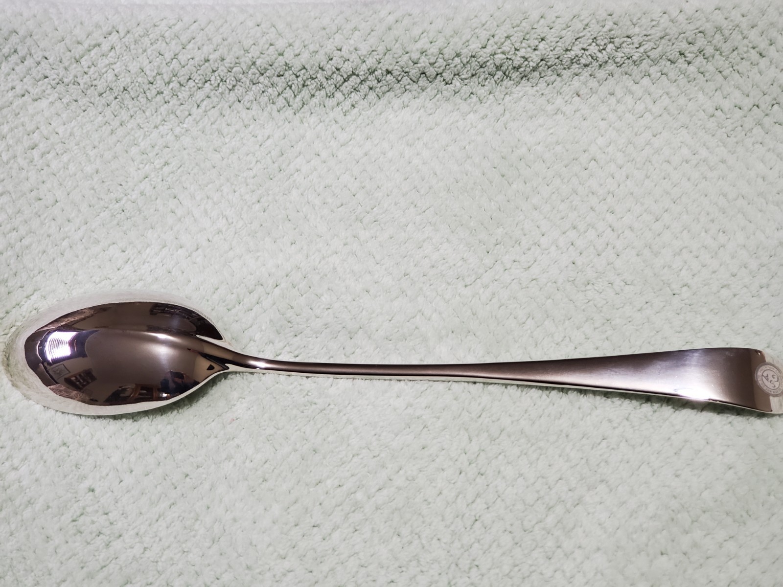 Vintage Godinger Silverplate 12 7/8″ Stuffing Or Basting Spoon, Rat Tail Pattern