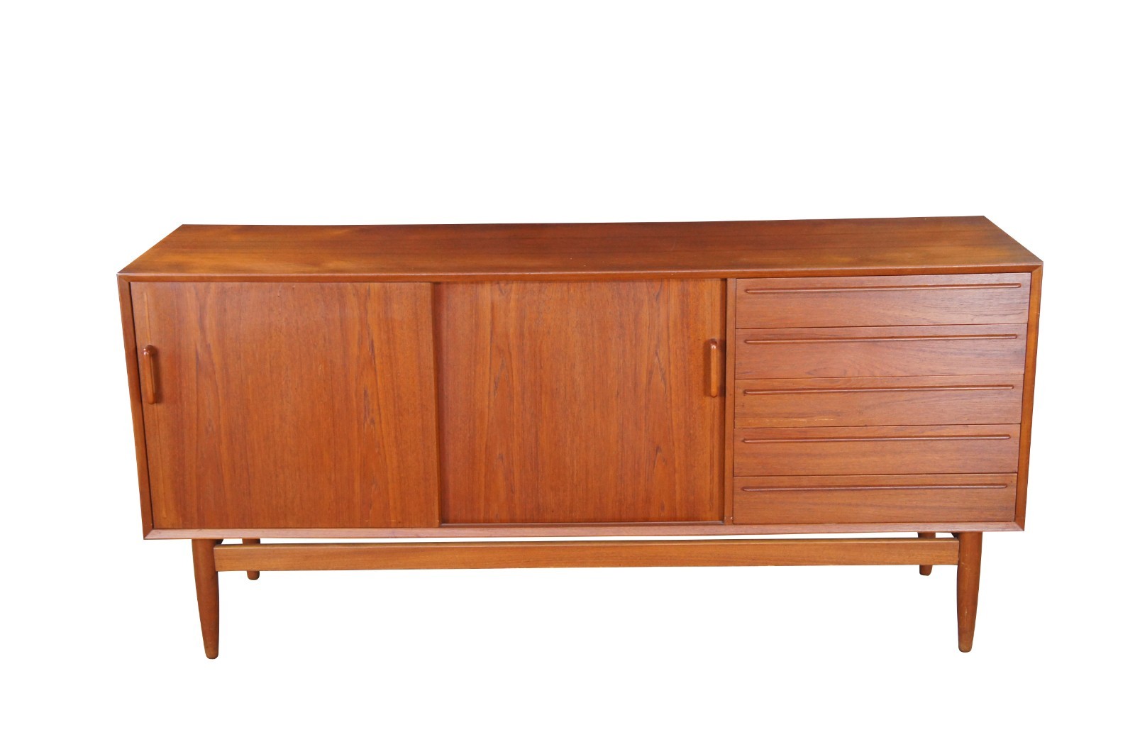Otmar Danish Scandinavian Modern Teak Credenza Buffet Console Sideboard MCM 71″