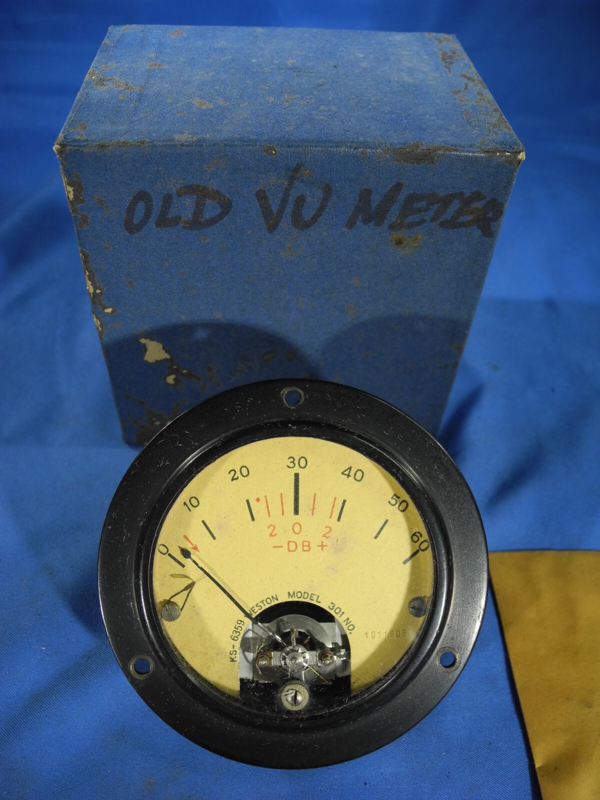 Vintage Weston Electric Model 301 Round Panel DB VU METER (FREE & FAST SHIPPING)