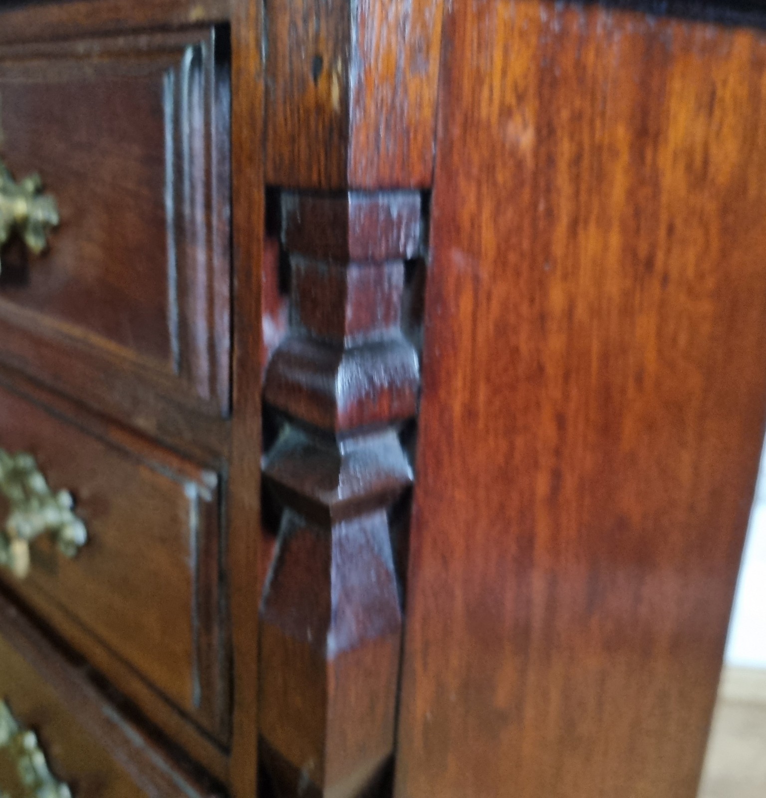 Antique 19th Century Mahogany Miniature Chest Of 5 Drawers Apprentice Piece