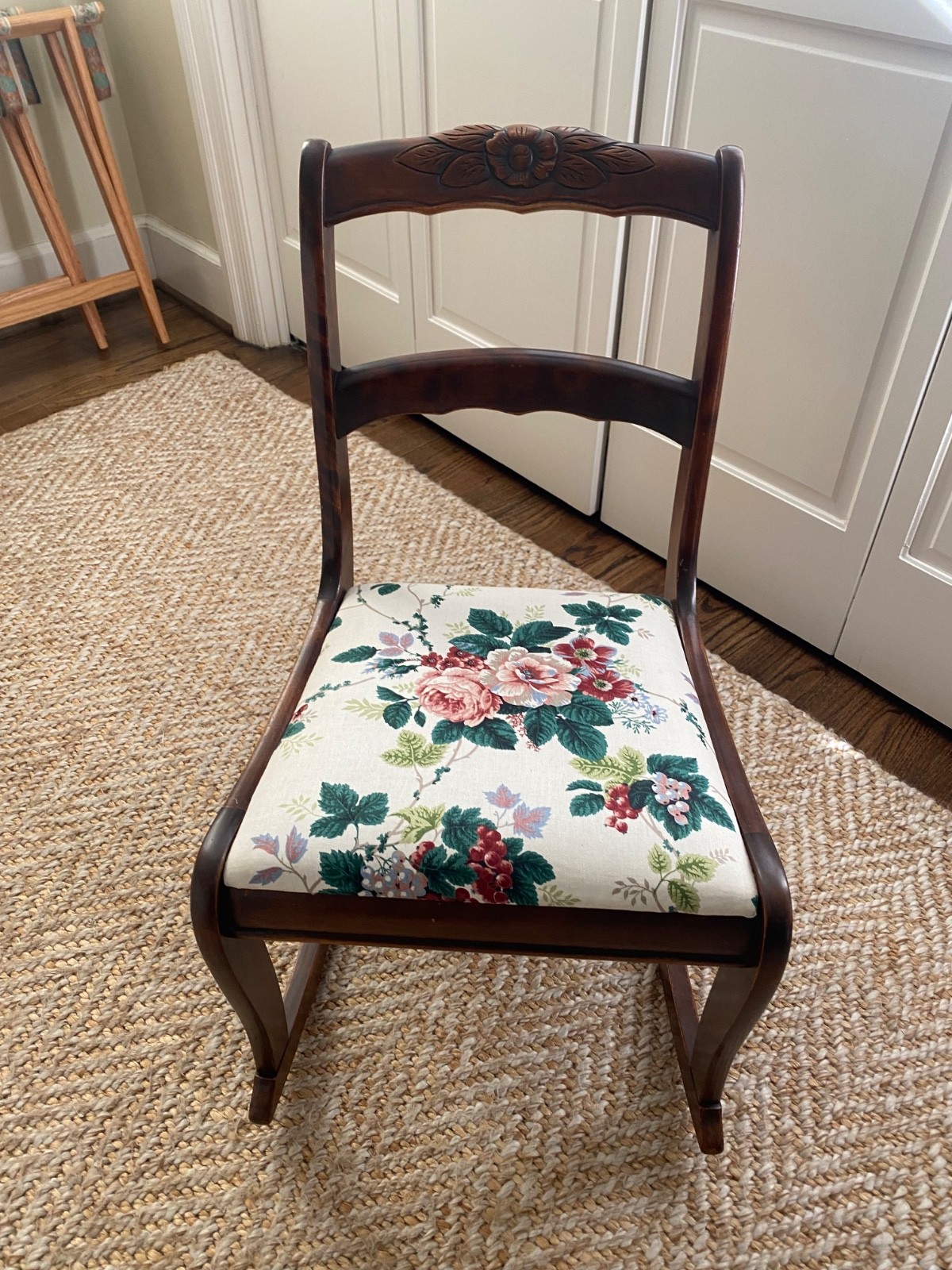 Antique Rose Back Rocking Chair | Local Pick Up or Buyer Arranges Shipping