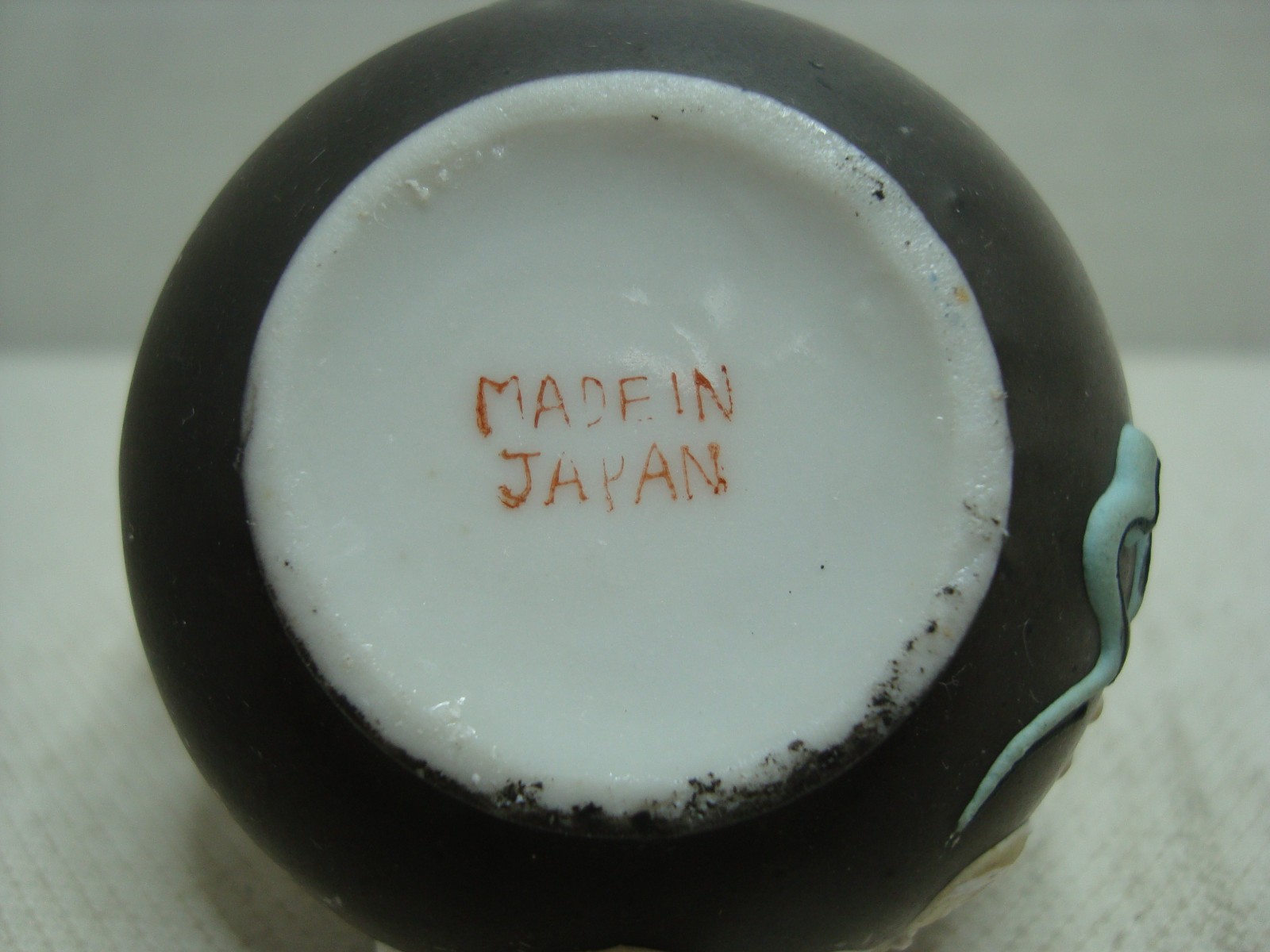 Vintage Black & Gray Japan DRAGONWARE Porcelain MINI PITCHER.
