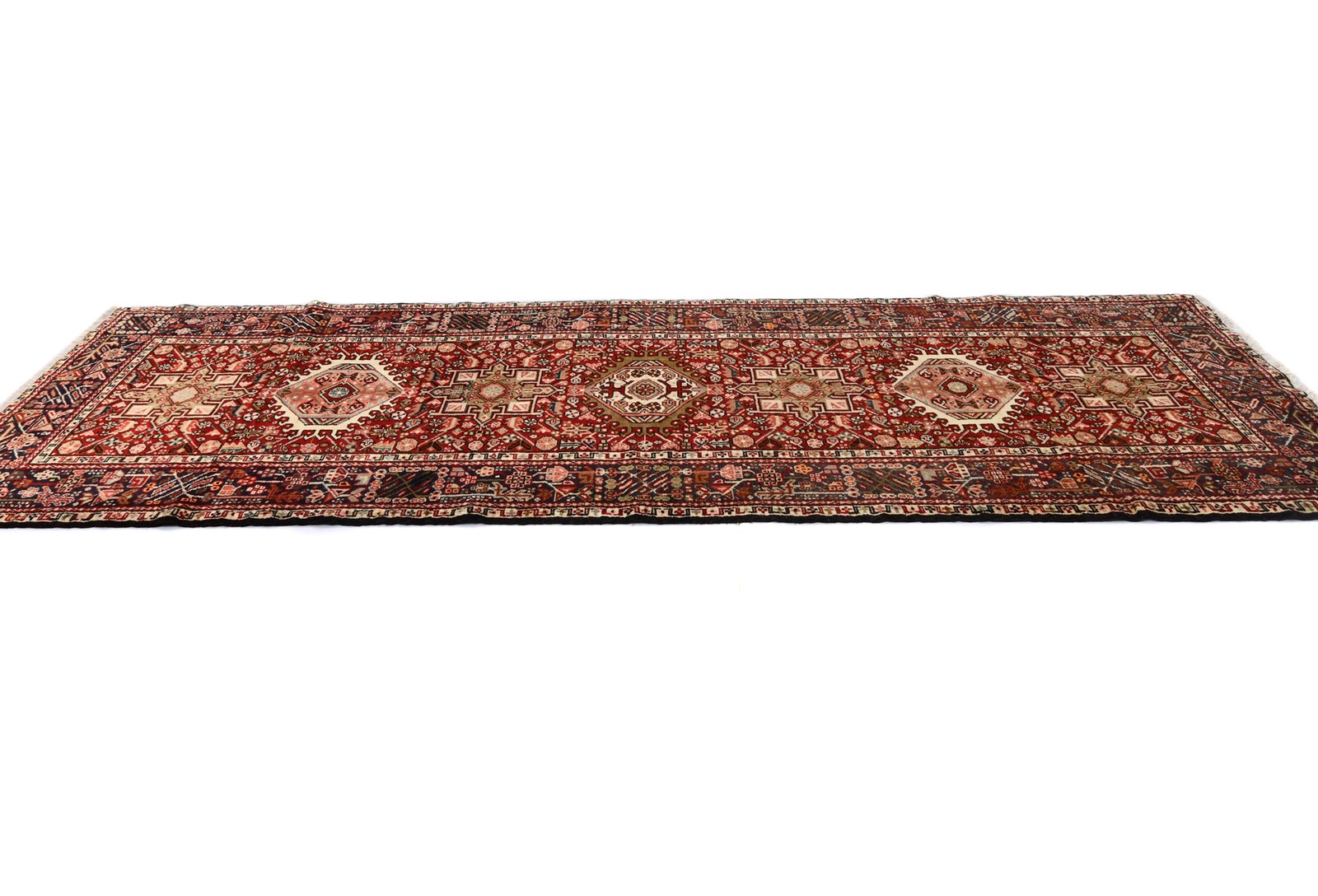 Tribal Oriental Runner Rug 3’6X10’4 ft Hallway Kitchen Farmhouse Decor Carpet