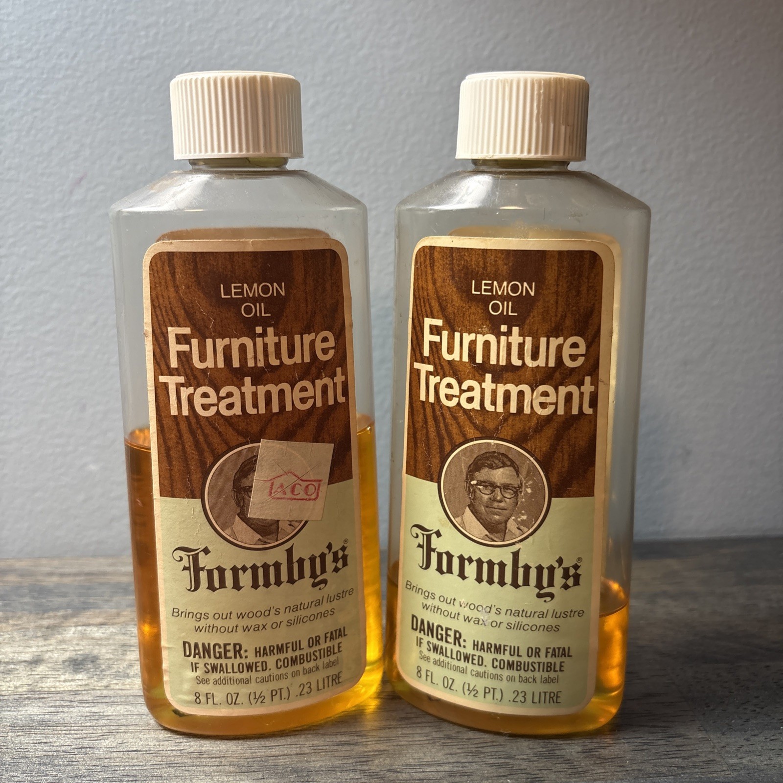 Vintage Formby’s Lemon Oil Furniture Treatment 1980 8oz Discontinued 80% Full