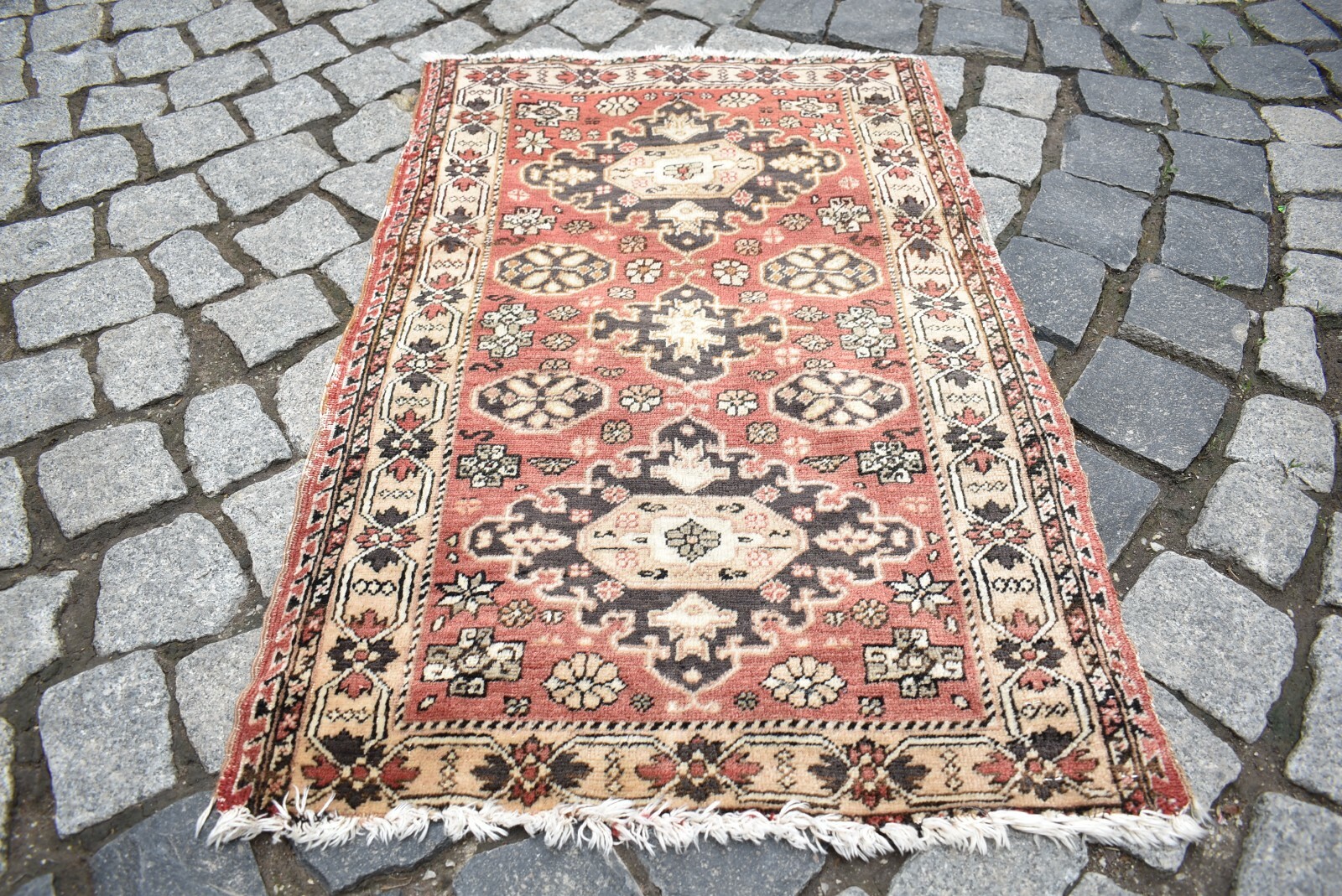 Terrific Antique Rare Cappadocia Yastik Collector’s Piece Anatolian Yastik Rug