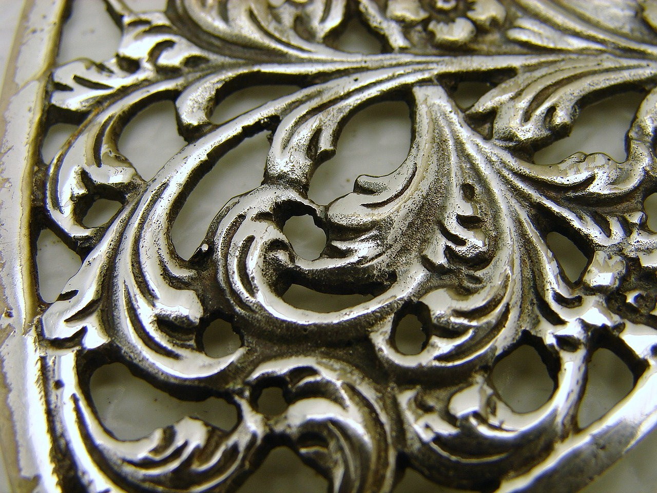 Dutch Silver Desert Server with Figural Seascape and Cutout Pan & Ship LUVO