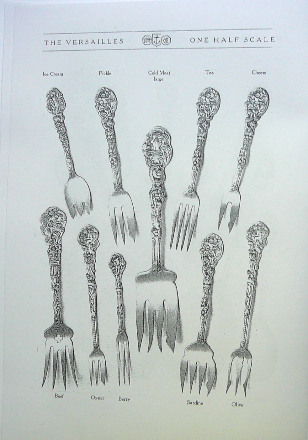 1906 Gorham LANCASTER VERSAILLES VIRGINIANA Sterling Catalog 20pps (Photocopy)