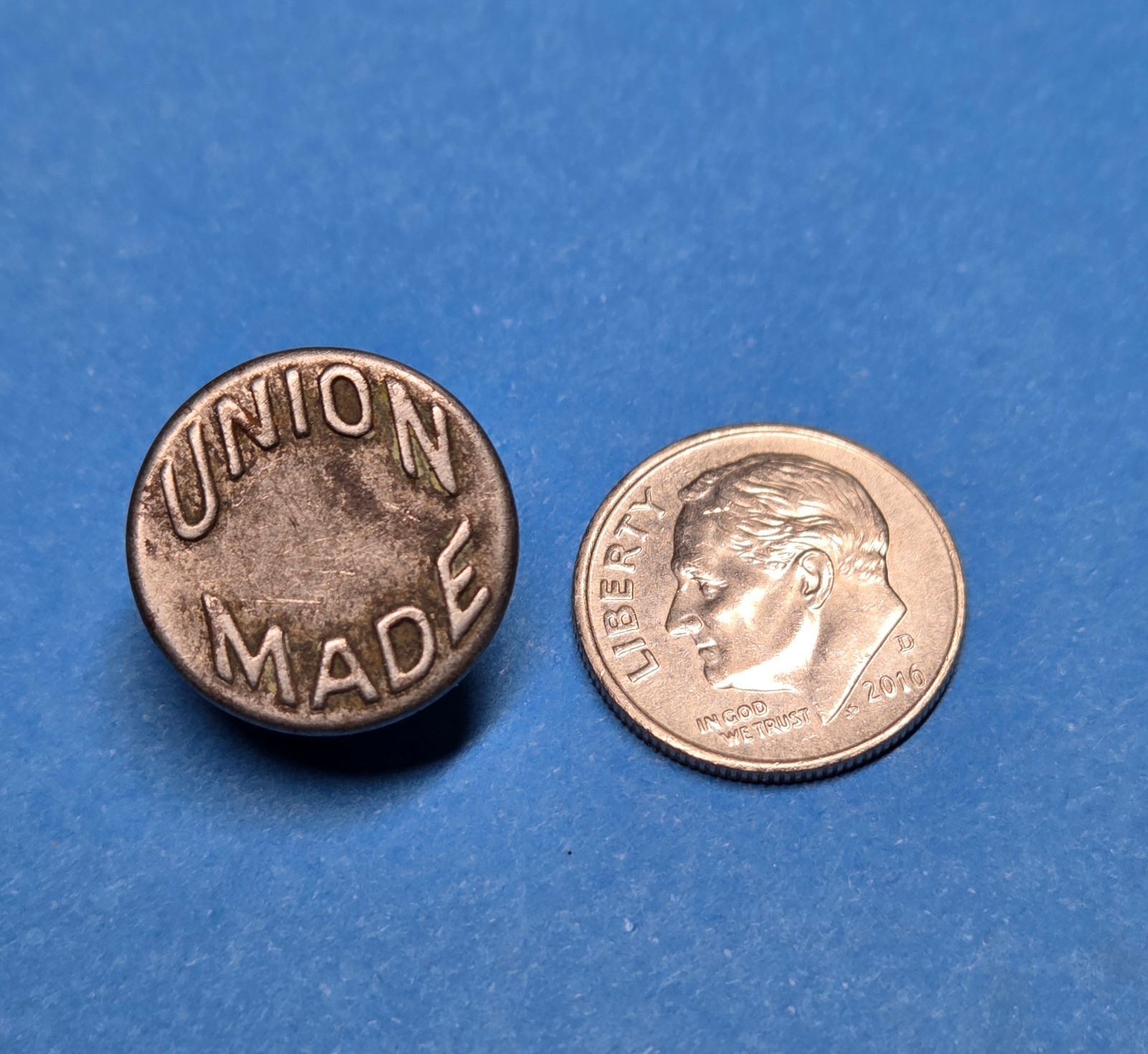 Vintage Union Made Wobble Shank Button