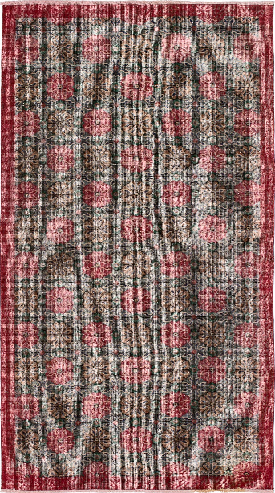 Traditional Vintage Hand-Knotted Area Rug 3’10” x 6’9″ Oriental Wool Carpet