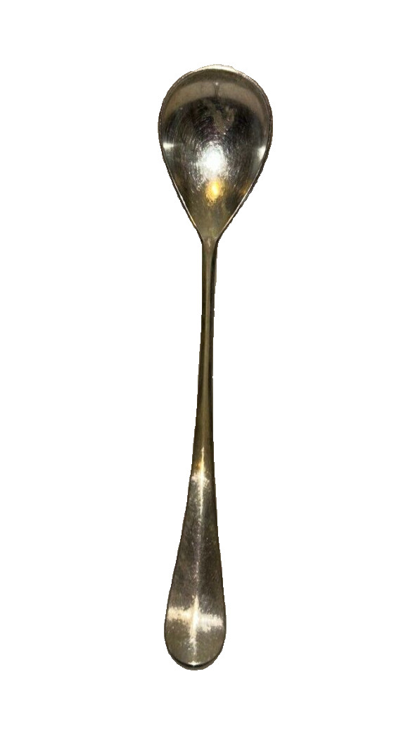 Vintage Keltum Curved Serving Silver Spoon 6 7/8″ Long