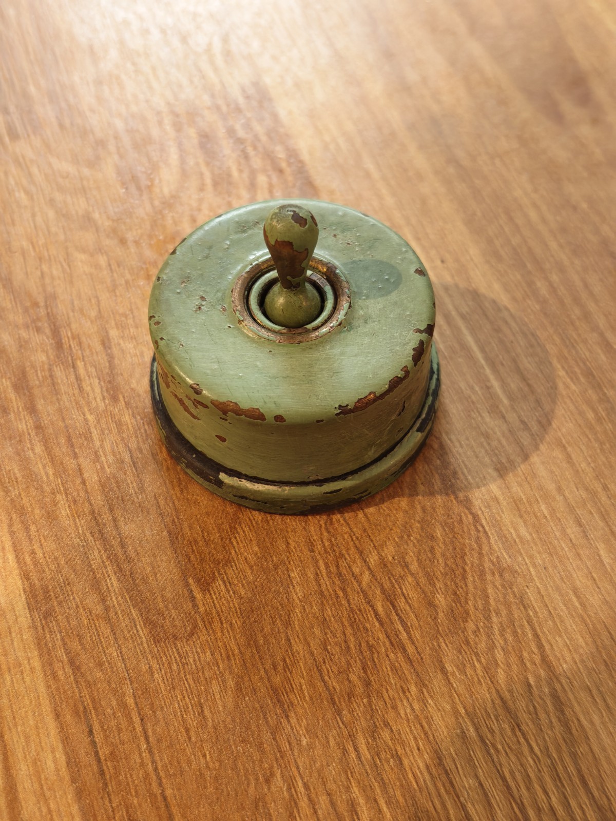 Antique Brass Switch Old Dolly Toggle Vintage Art Deco
