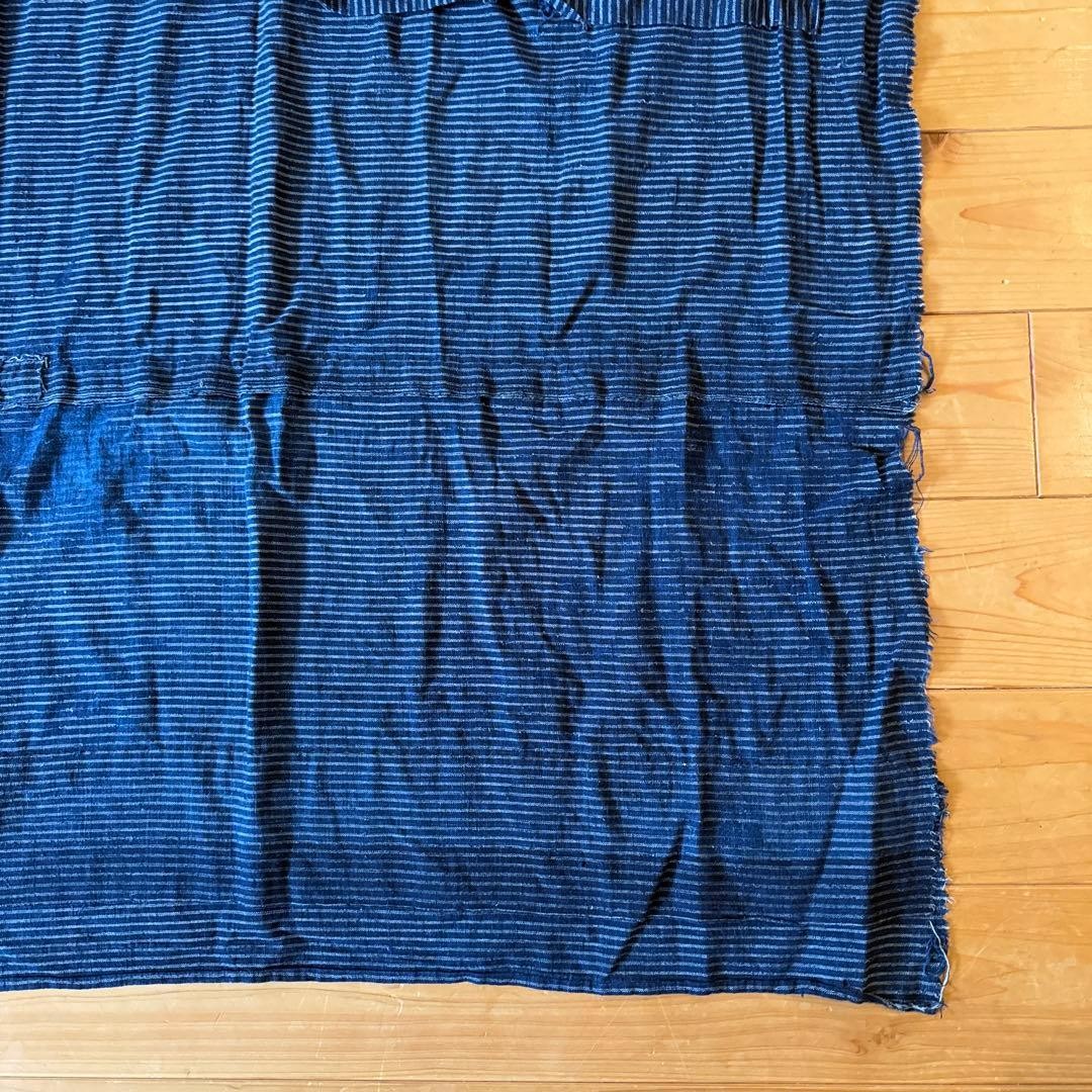 Vintage Japanese Boro Sashiko Patchwork Indigo Cotton Textile 53×31 in