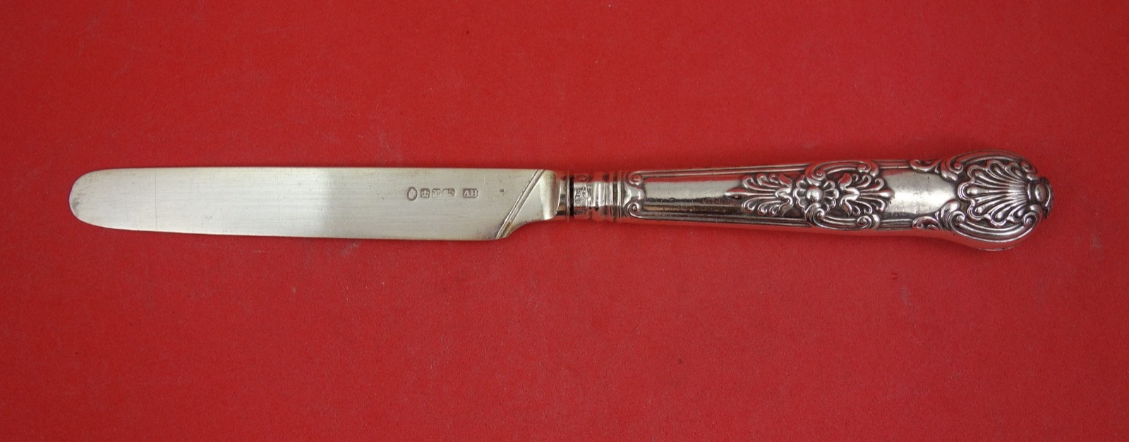 Kings English Sterling by Various Makers Sterling Dessert Knife HH AS 8 1/4″