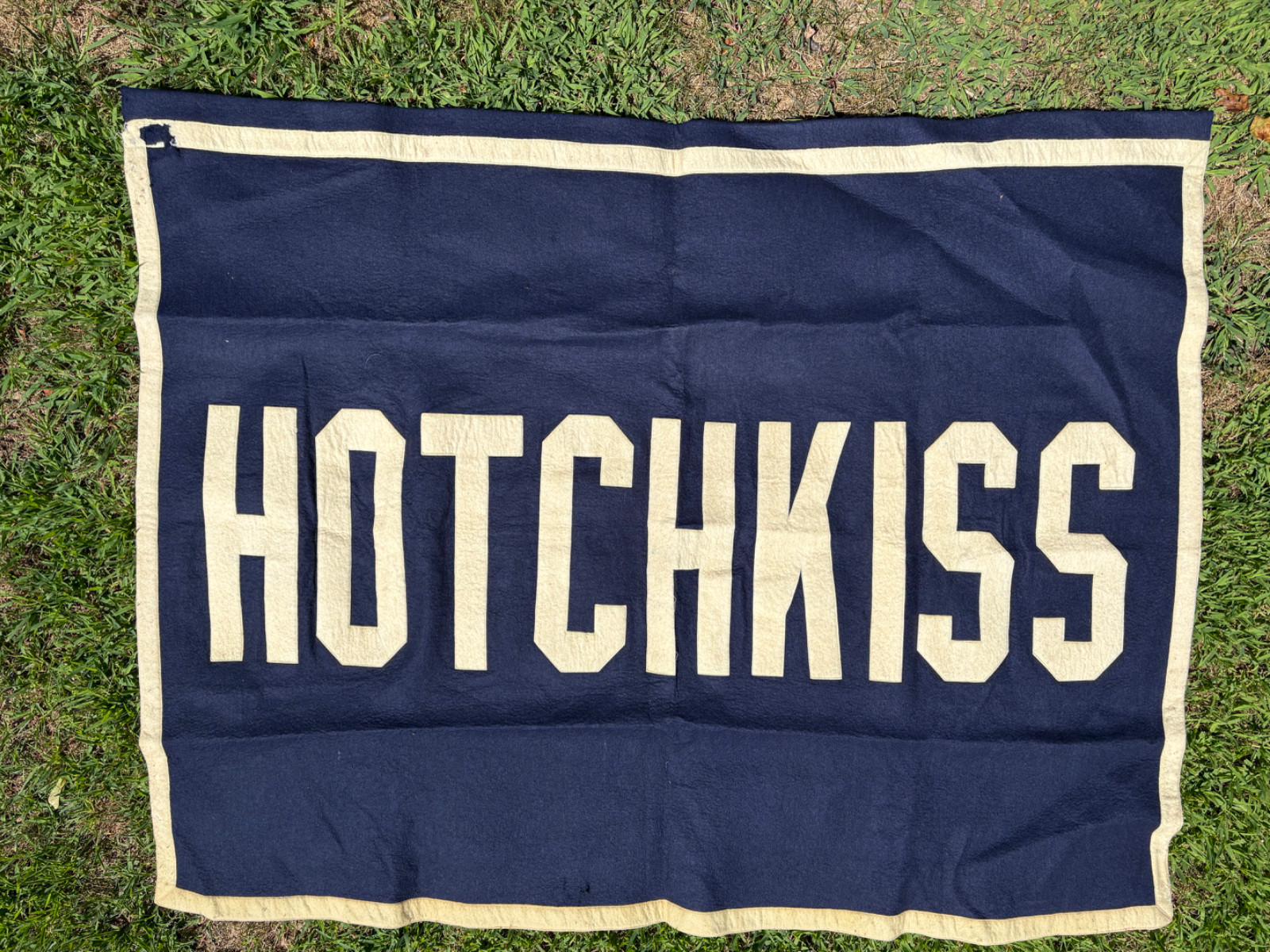hotchkiss school vintage banner from rink