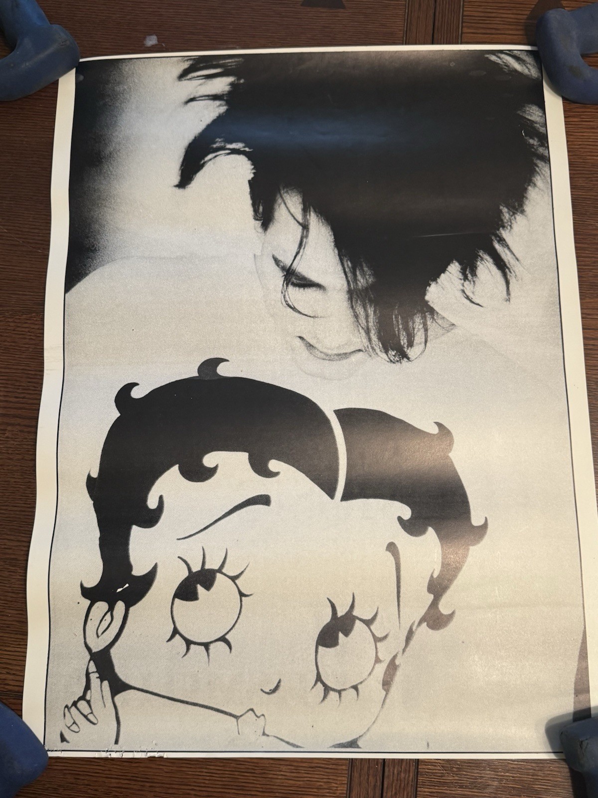 1987 “The Cure” – Robert Smith Bettie-Boop Poster (25.5″ X 19″) -SHIPS4FREE2US!