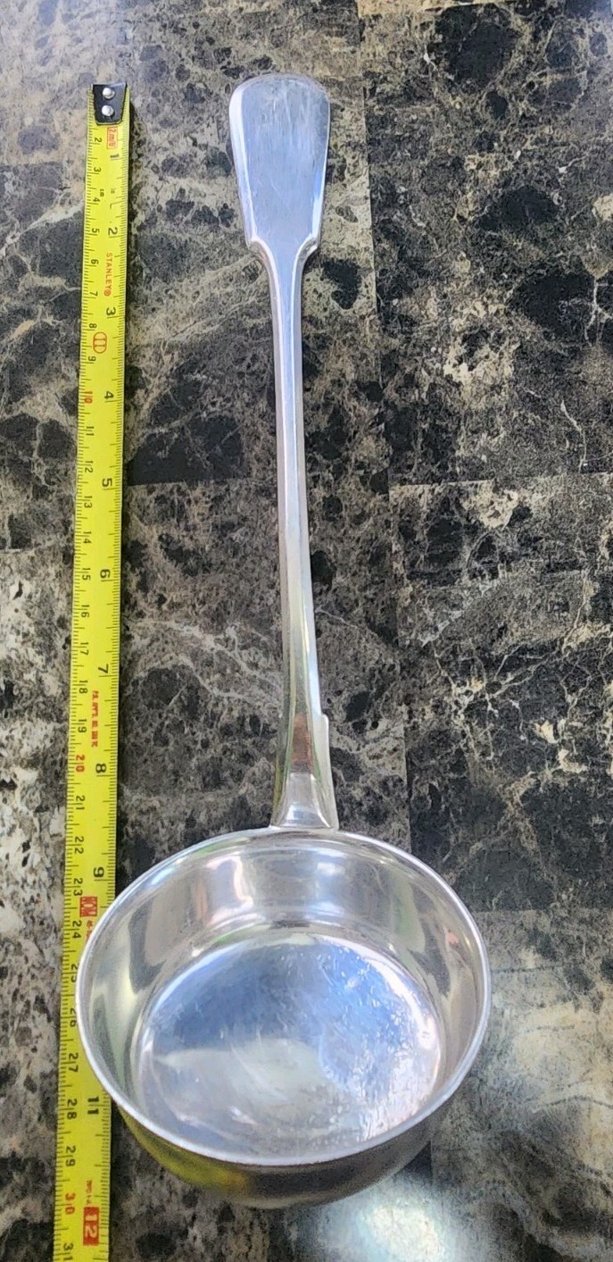 😎VINTAGE WARSAW POLAND 🇵🇱 FRAGET N PLAQUE/ SILVERPLATED ALPACCA SOUP LADLE 🍲