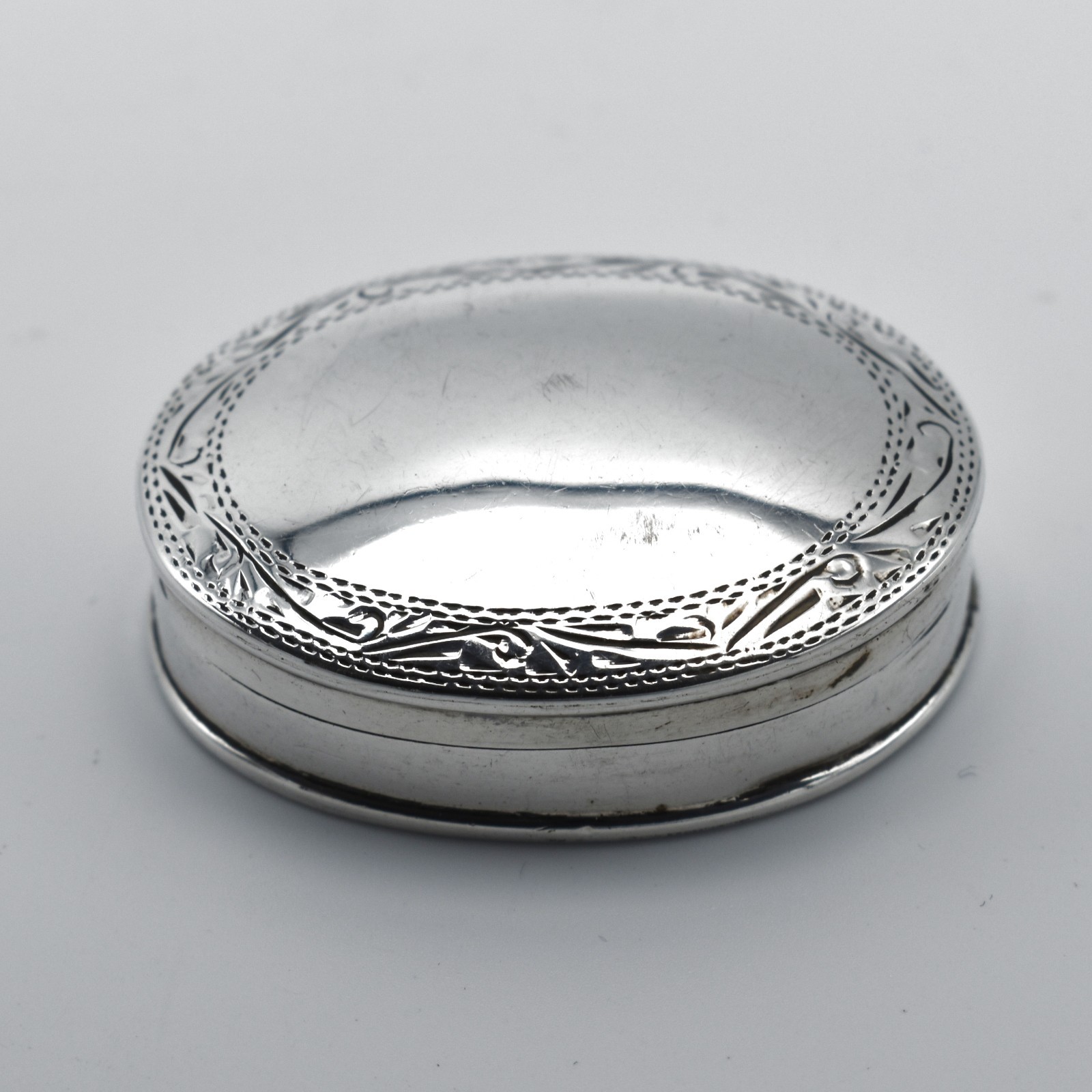 Vintage Solid Silver Pill Pot Snuff Box 1989 Sterling 925