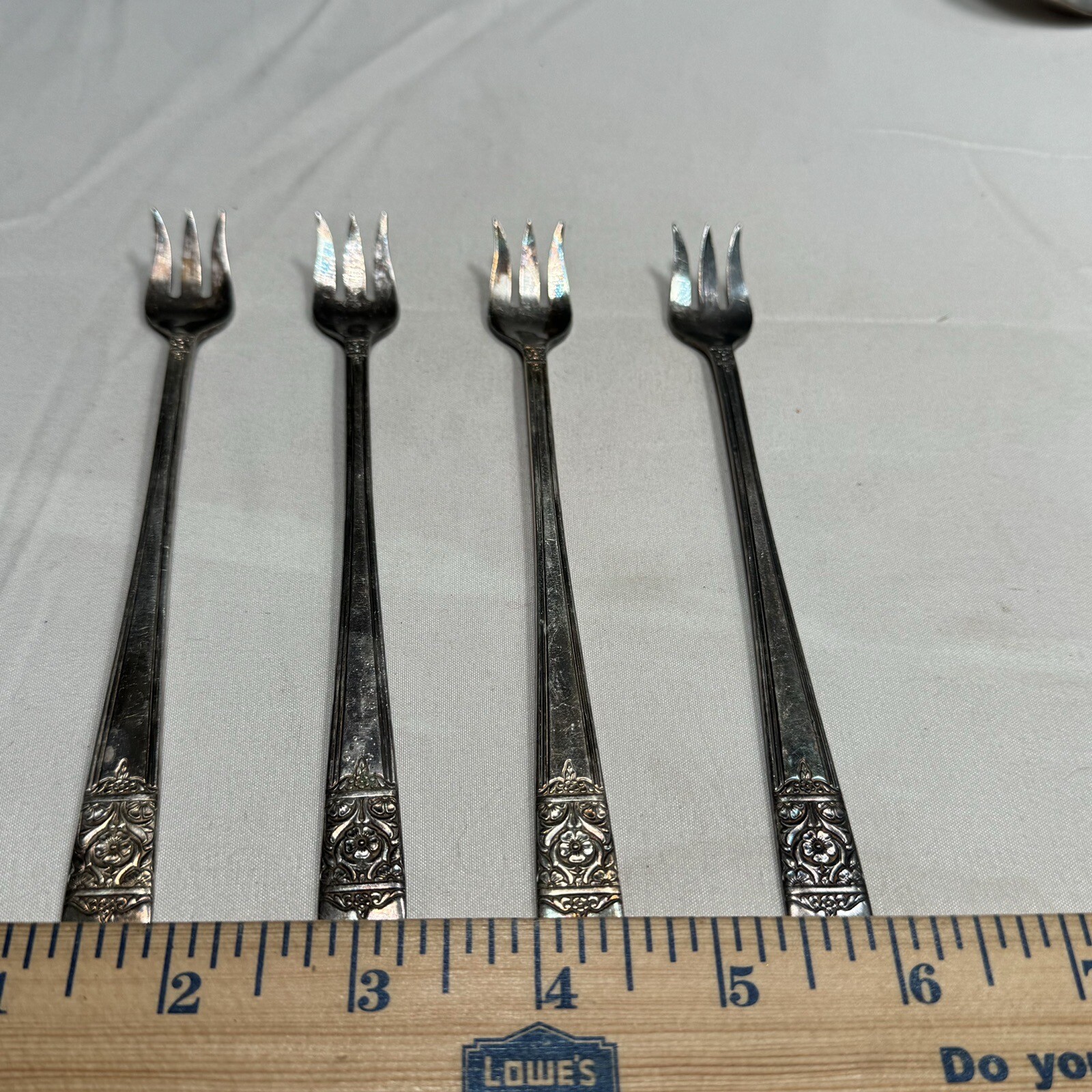 National Silver Co. King Edward Inauguration Shrimp Fork (choose quantity)