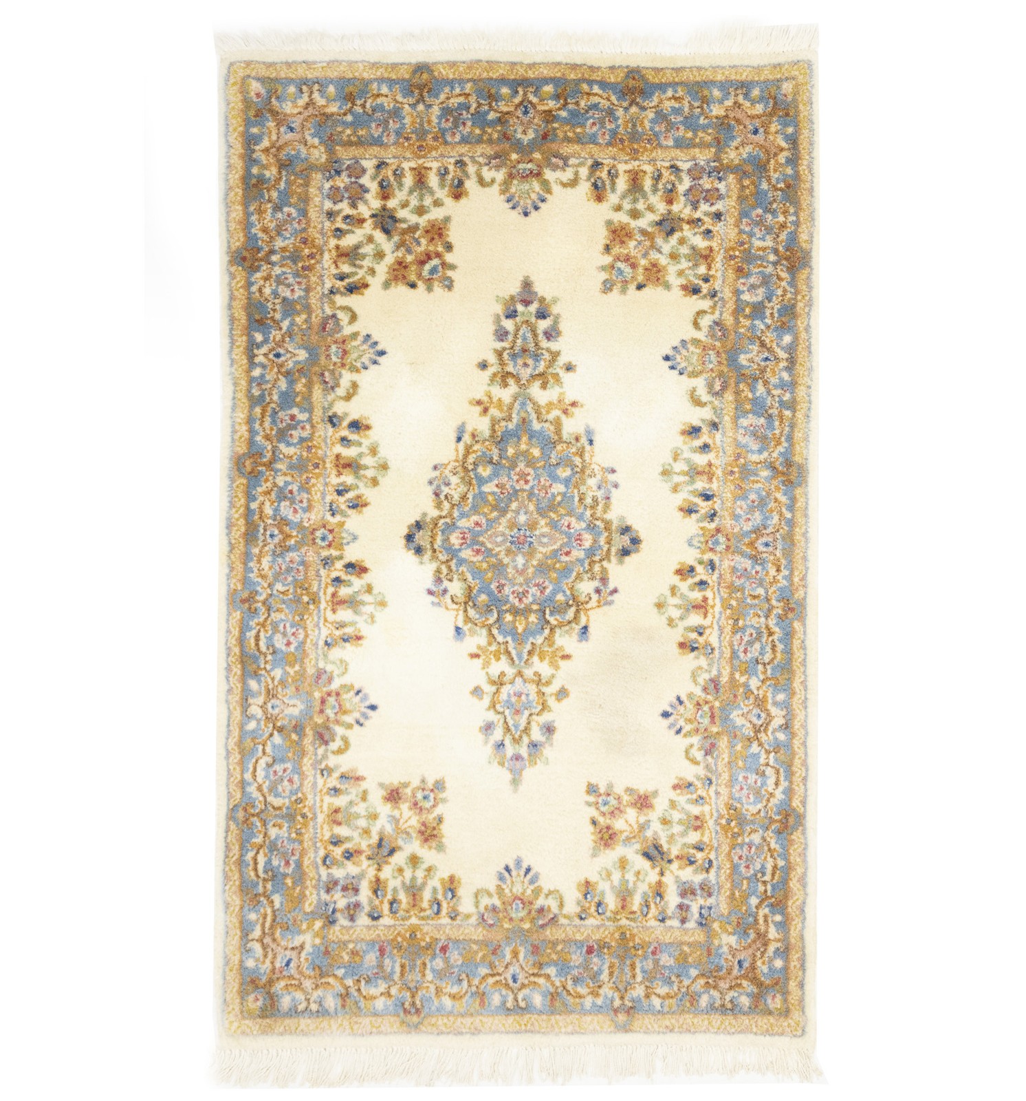 Handmade Vintage Floral Medallion Traditional Oriental Rug Size Carpet 3X5 ft