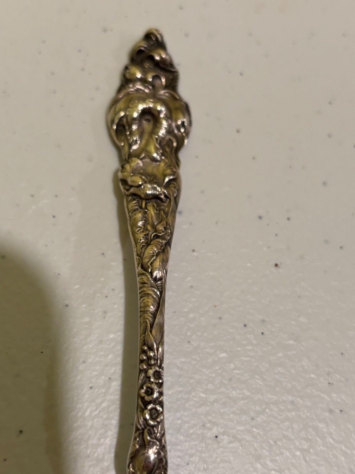 Reed & Barton Les Six Fleurs sterling silver ice cream fork