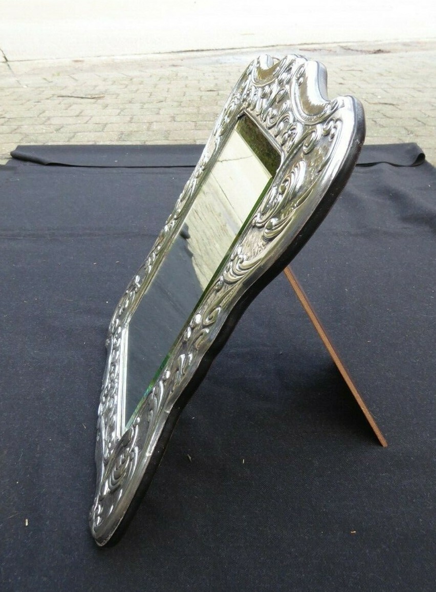 925 SILVER MIRROR DRESSING VANITY 34 X 32 CM 13/6 INCHES STERLING