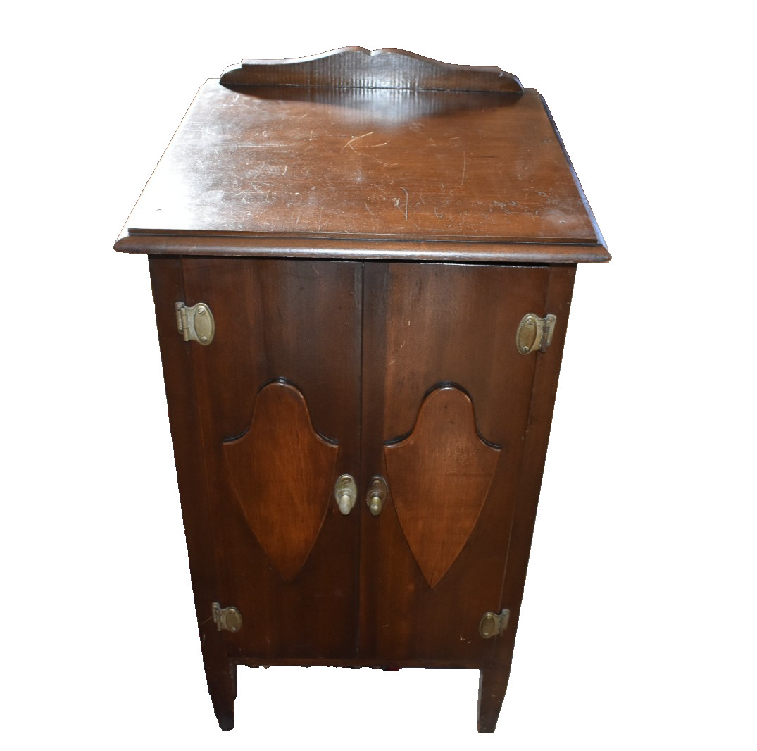 Antique Music Cabinet | Sheet Music Storage Cabinet Vintage Furniture