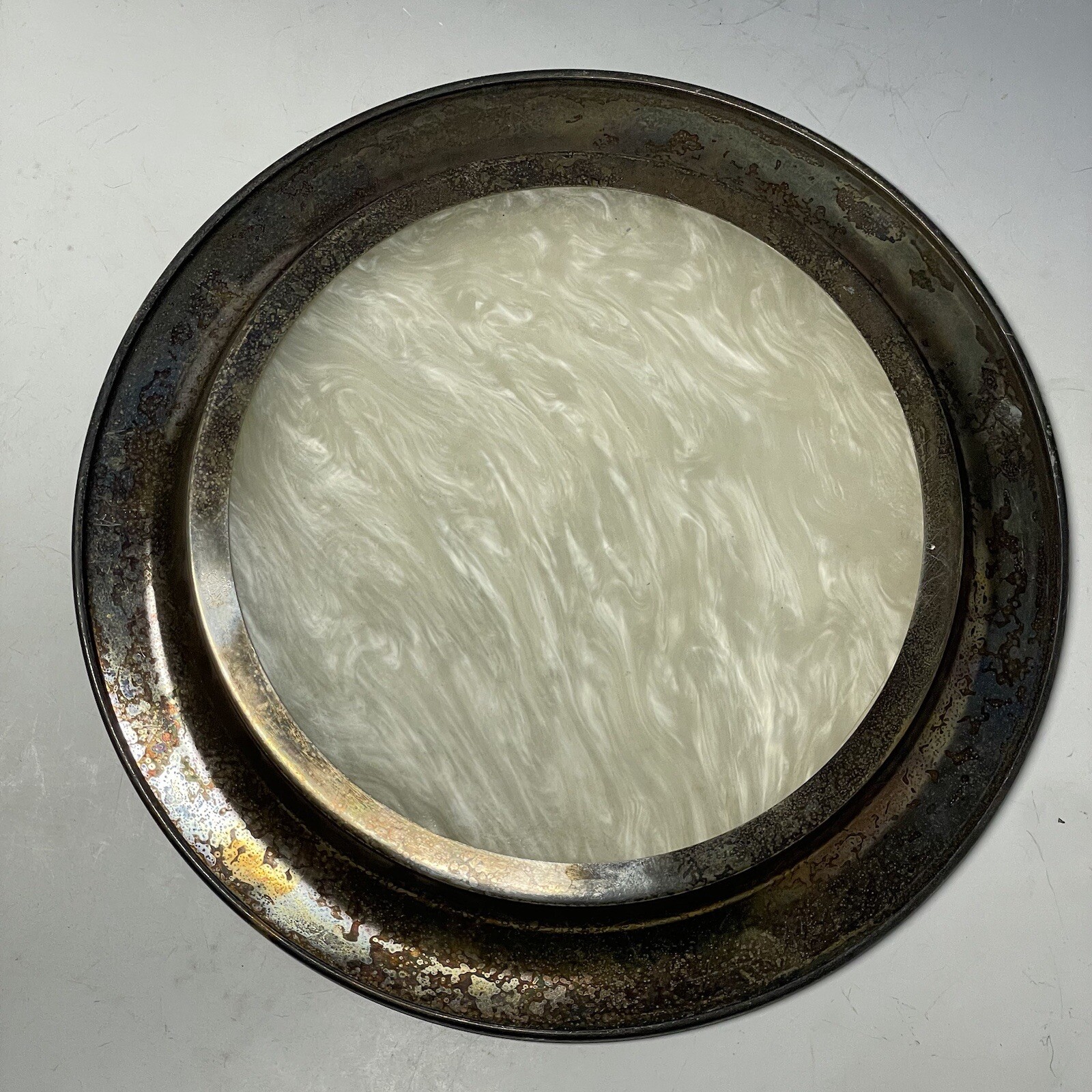 Vintage Oneida Silver Pated Vanity Tray Plastic Base Bottom Silverplate