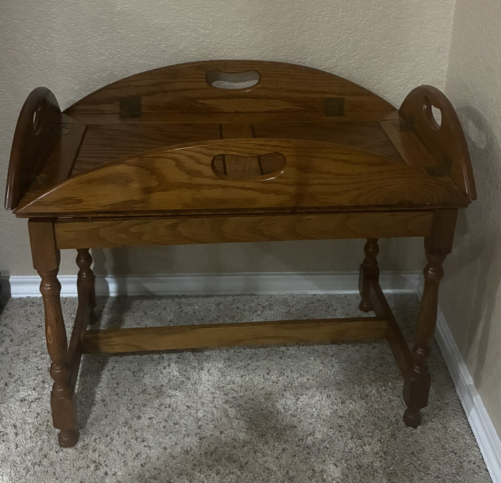 Vintage 35 in BUTLER TRAY/COFFEE TABLE by Grate Hime & Fireplace Centers.
