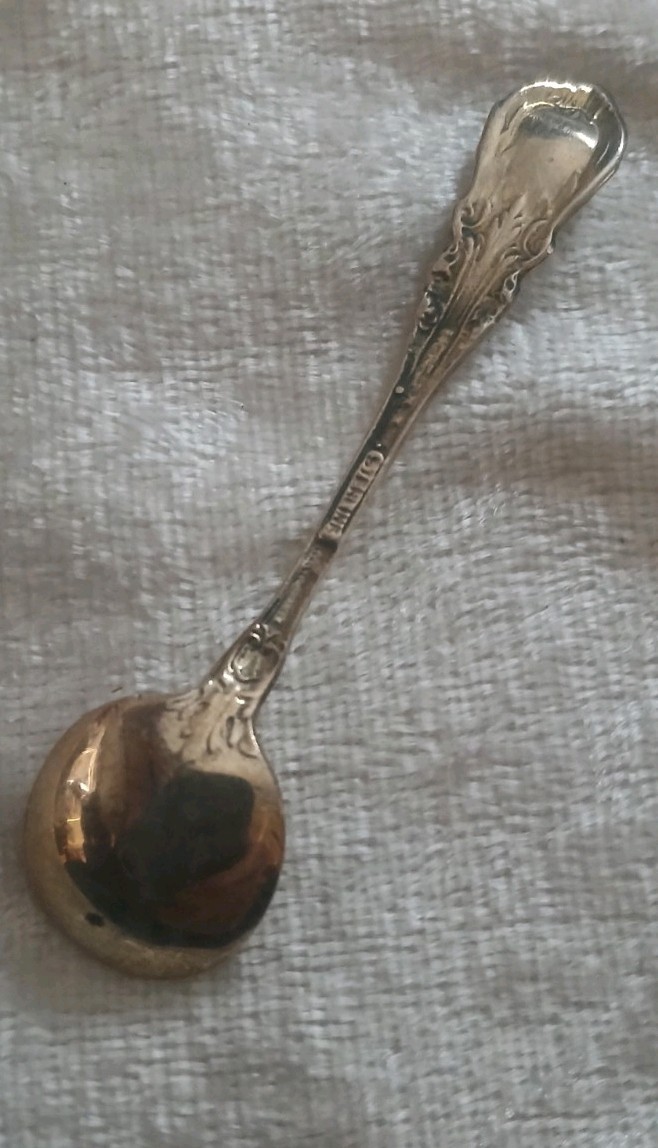 Vintage 1920’s-1940’s Wallace Sterling Silver Salt Spoon