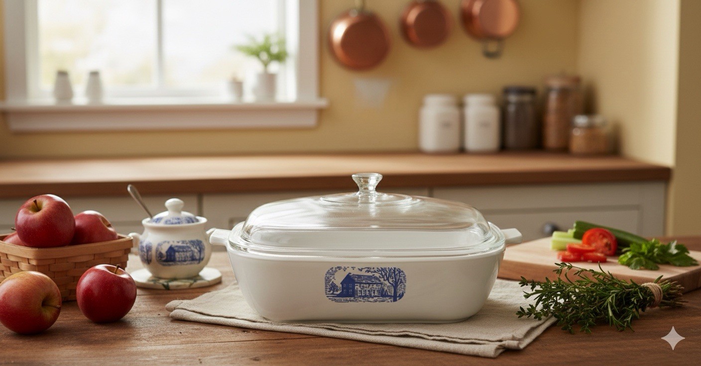 Vintage Corning Ware Browning Skillet, Amana by Corning