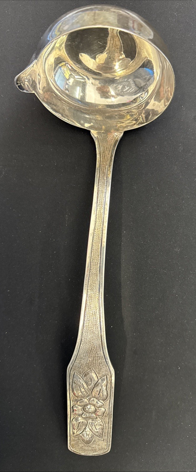 Sanborn’s Sterling Silver Sauce Ladle Single Spouted …309.5 grams R-90