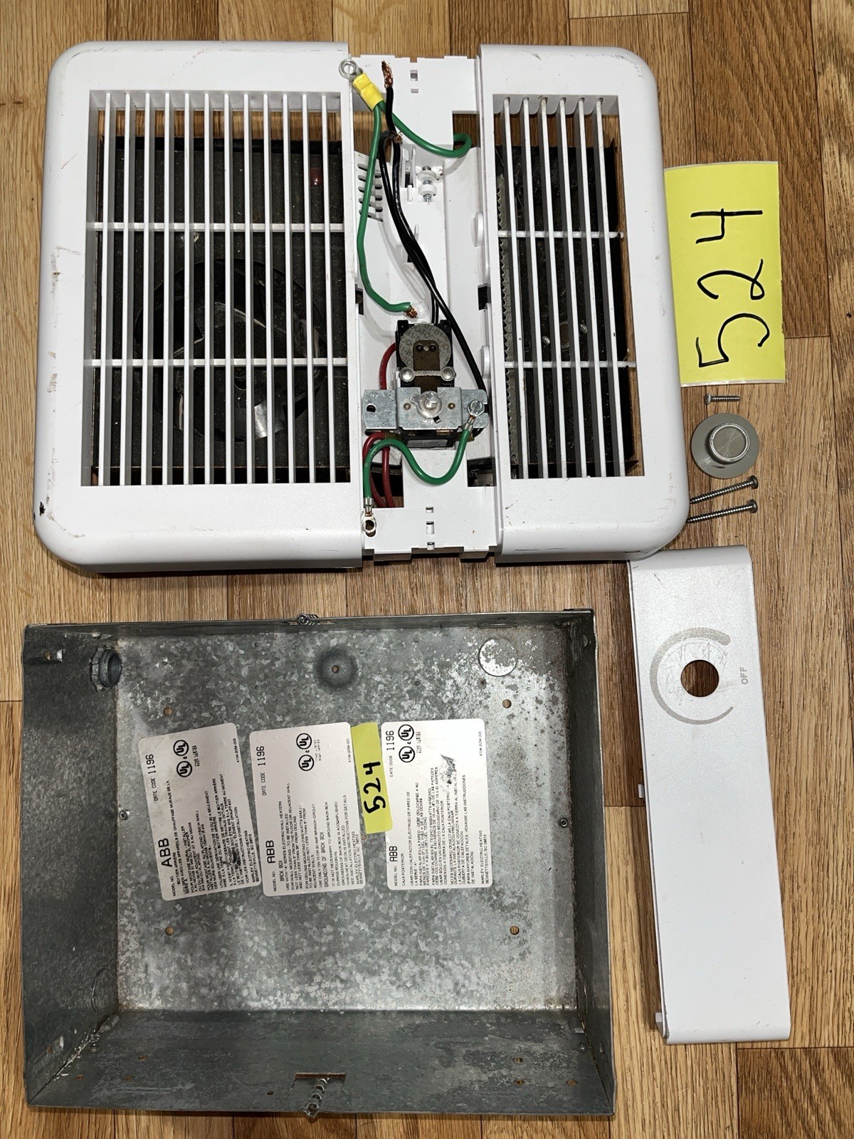 208 240 V 2000 Watt Heater With Thermostat Fan And Housing POWERFUL SPACE HEATER