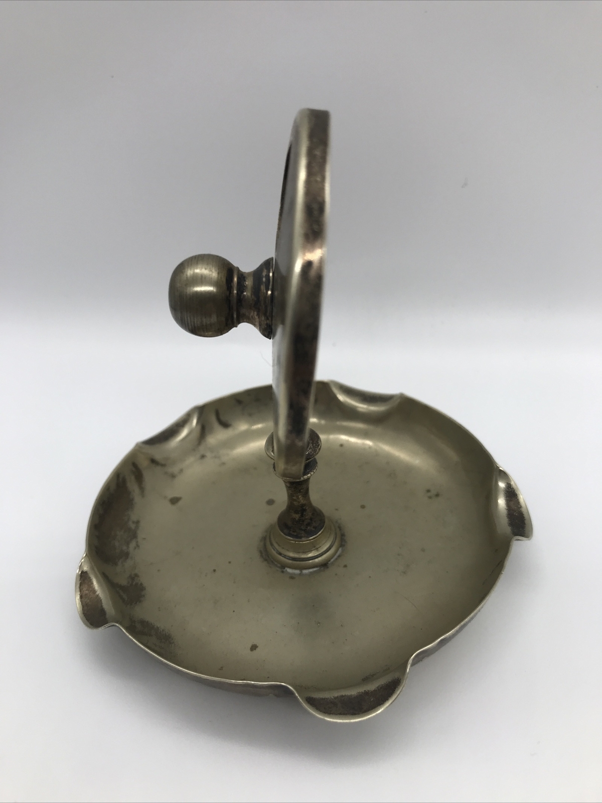 Vintage Art Deco Bridge Whist Trumps Playing Cards Silver Plated Marker Ashtray