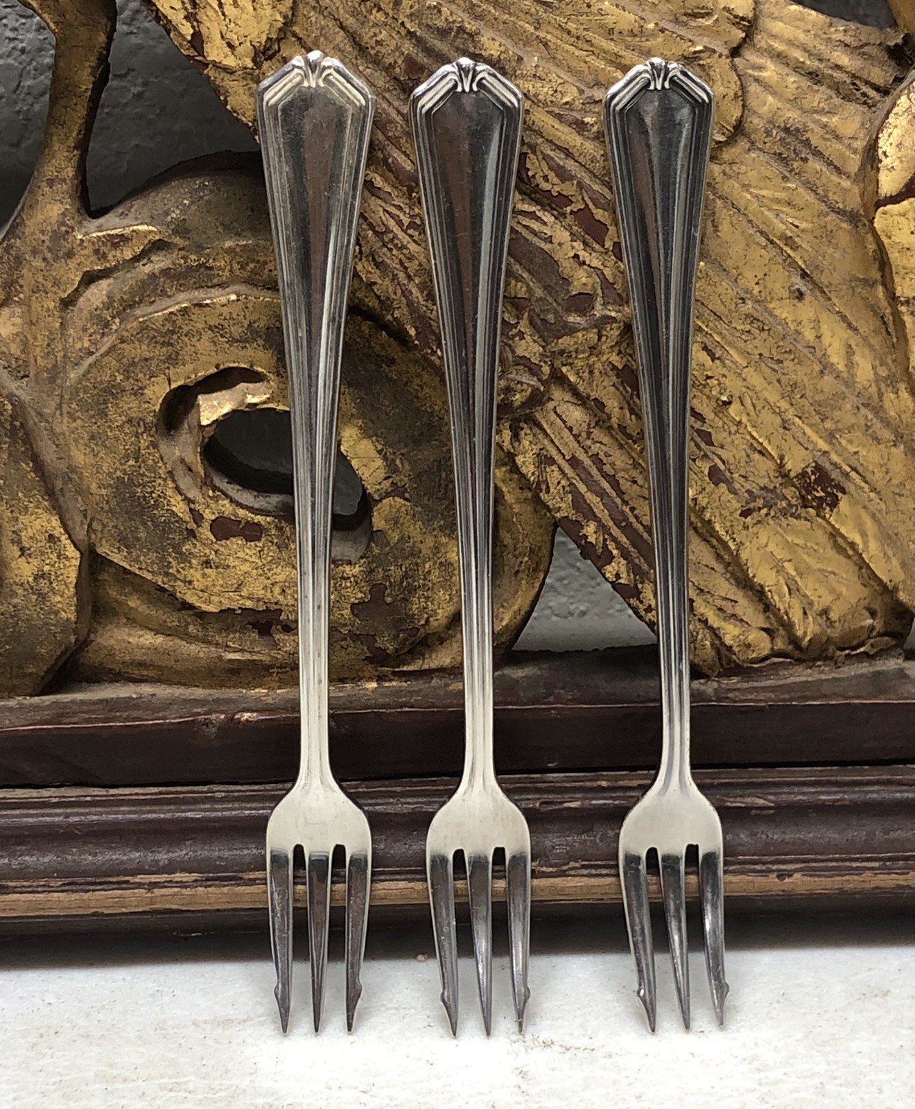 Set of 3 Cocktail / Seafood Fork- ONE Pattern by International Silver Co. – L7