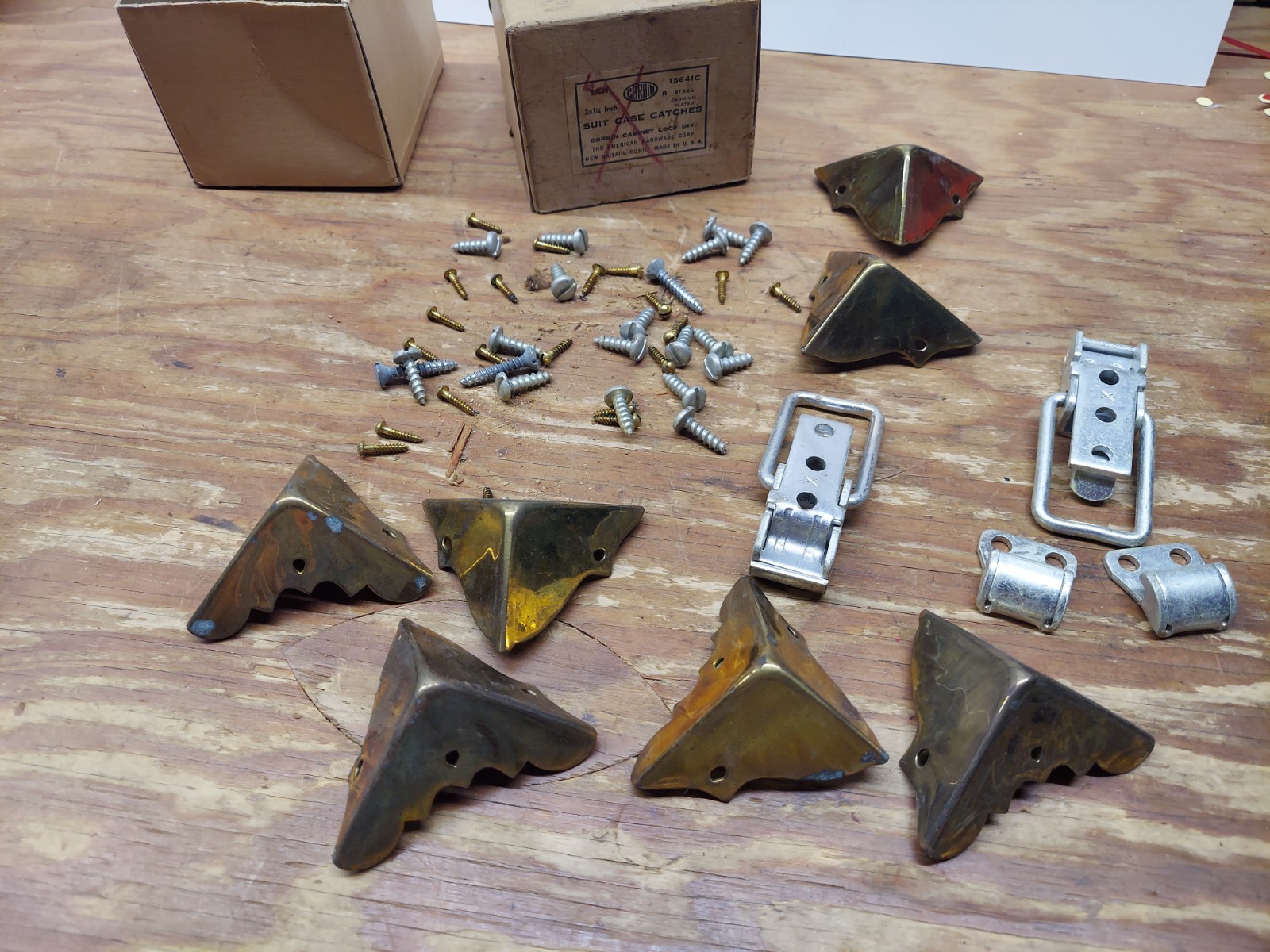 Vintage Corbin Suitcase Hardware