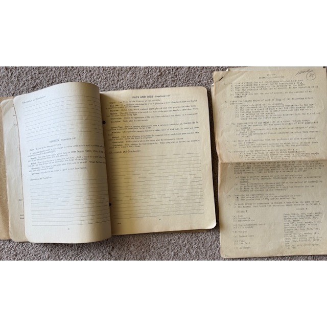 1925 A Laboratory Guide and Note Book in Biology Arthur G Clement Antique Book