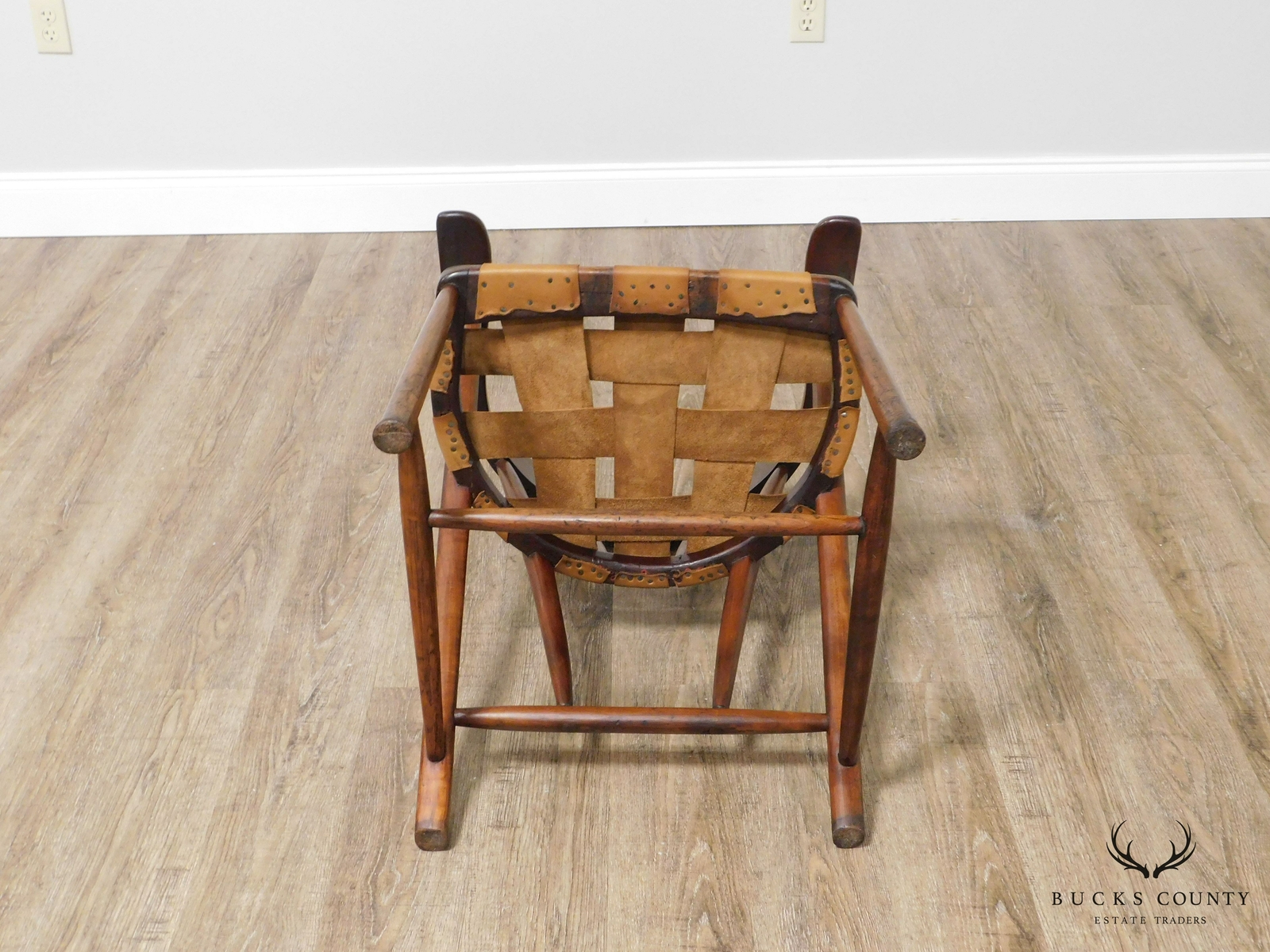 Wharton Esherick Sculpted Walnut Captain’s Chair