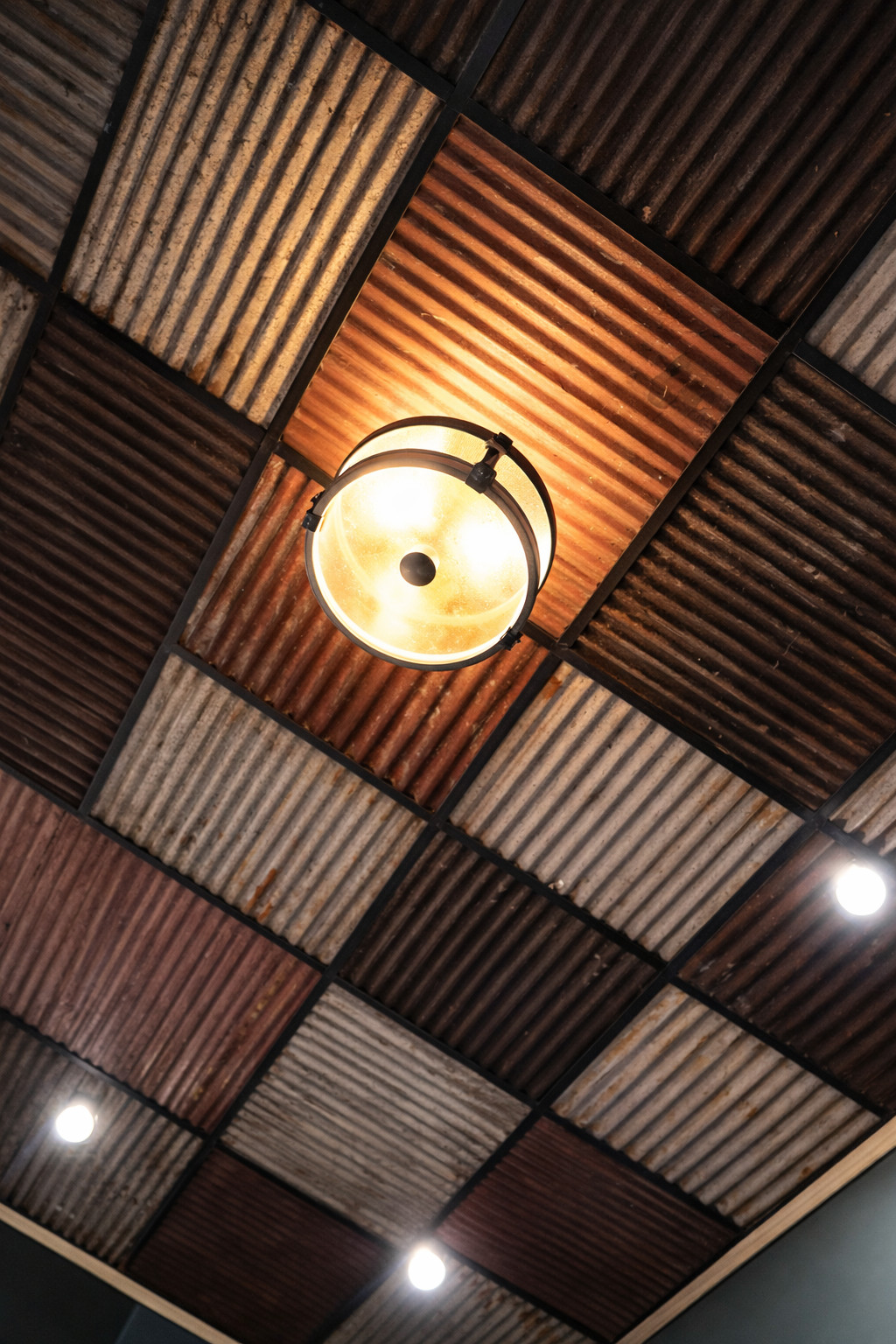 10 pcs. 2 x 2 (40 sq. ft.) DROP CEILING TILES RECLAIMED CORRUGATED BARN ROOFING